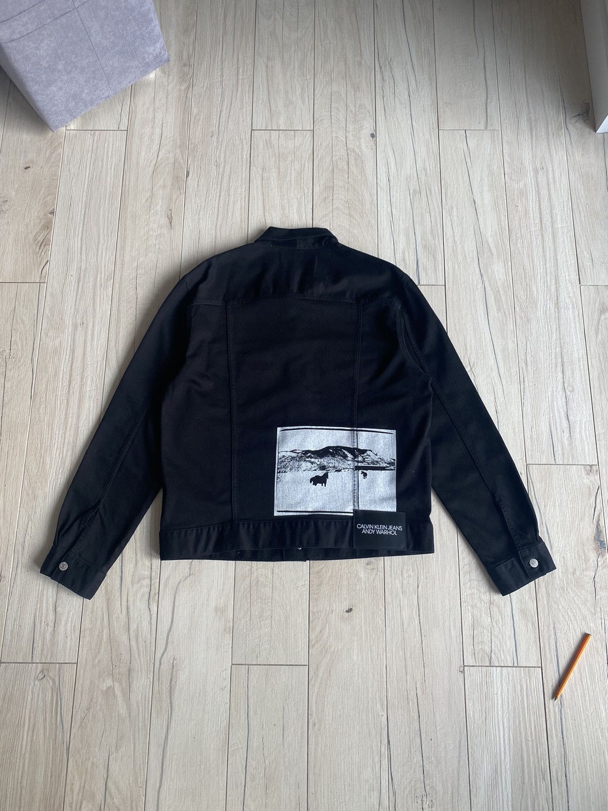 Calvin Klein × Calvin Klein 205W39NYC × Raf Simons Calvin Klein X Andy Warhol Horseprint Denim Jacket Size US L / EU 52-54 / 3 - 6 Thumbnail