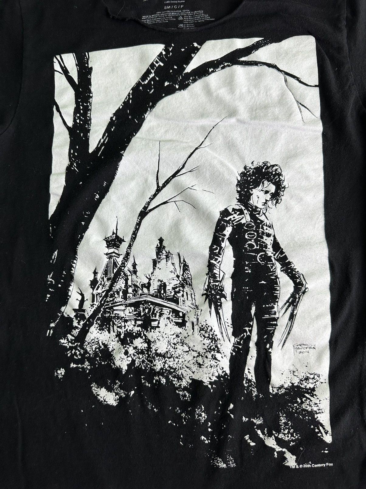 Vintage Edward Scissorhands Tim Burtons Goth Movie Promo Tee Size US S / EU 44-46 / 1 - 3 Thumbnail