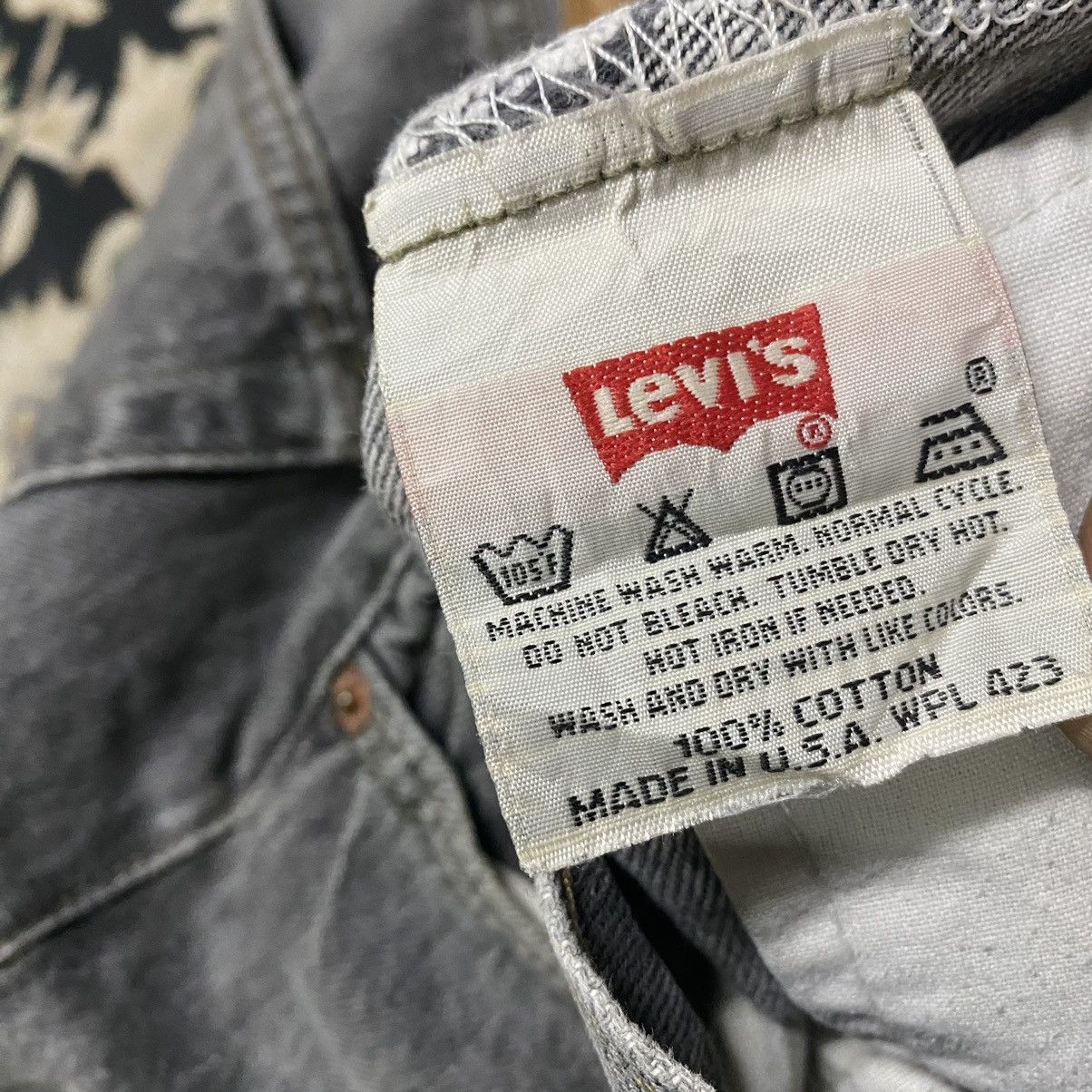 Levi's Vintage 90s Levis 501 Charcoal Jeans 32x31 Made in USA Size US 32 / EU 48 - 21 Thumbnail