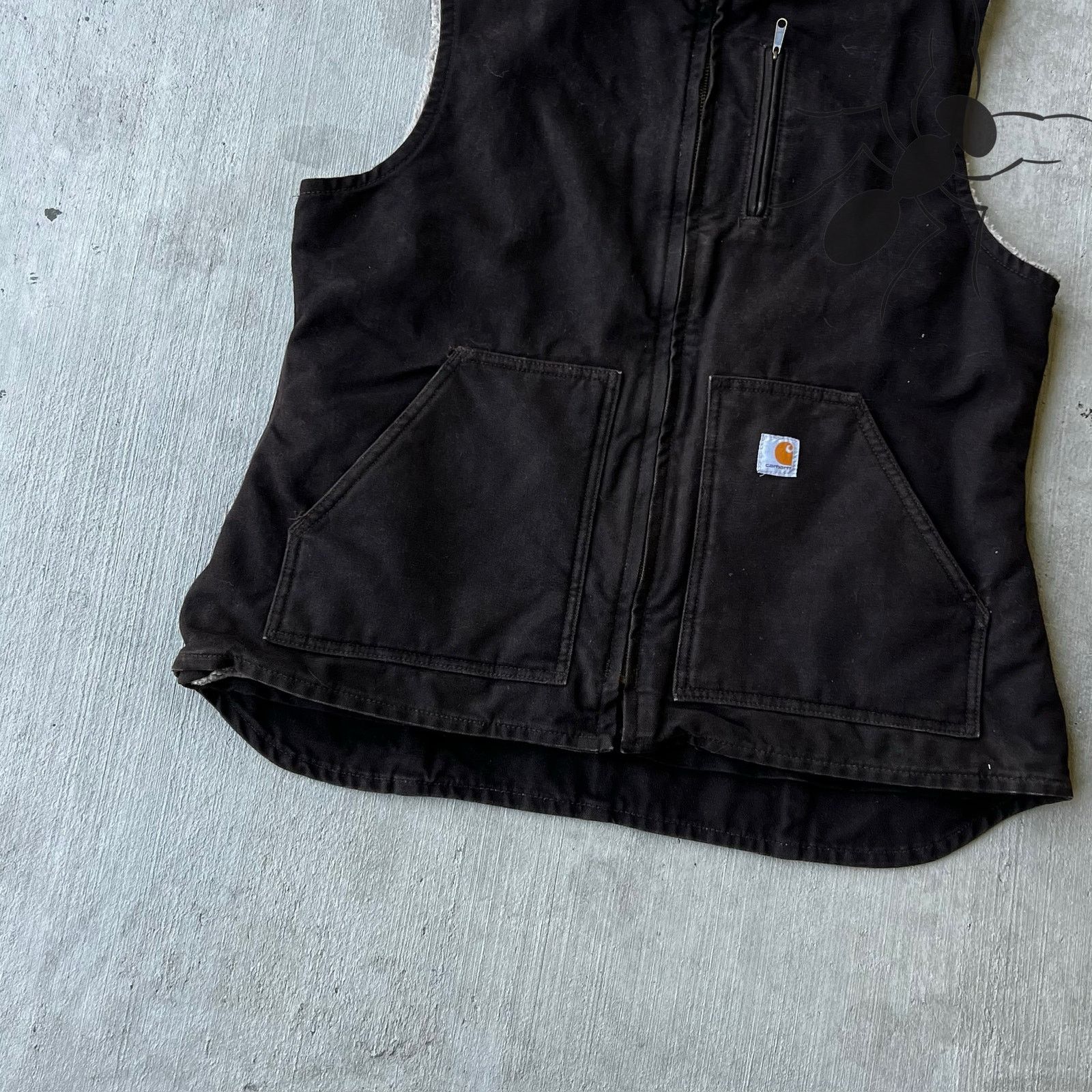 Carhartt × Vintage Carhartt WOMENS WV001 DKB brown work wear vest Size US L / EU 52-54 / 3 - 3 Thumbnail