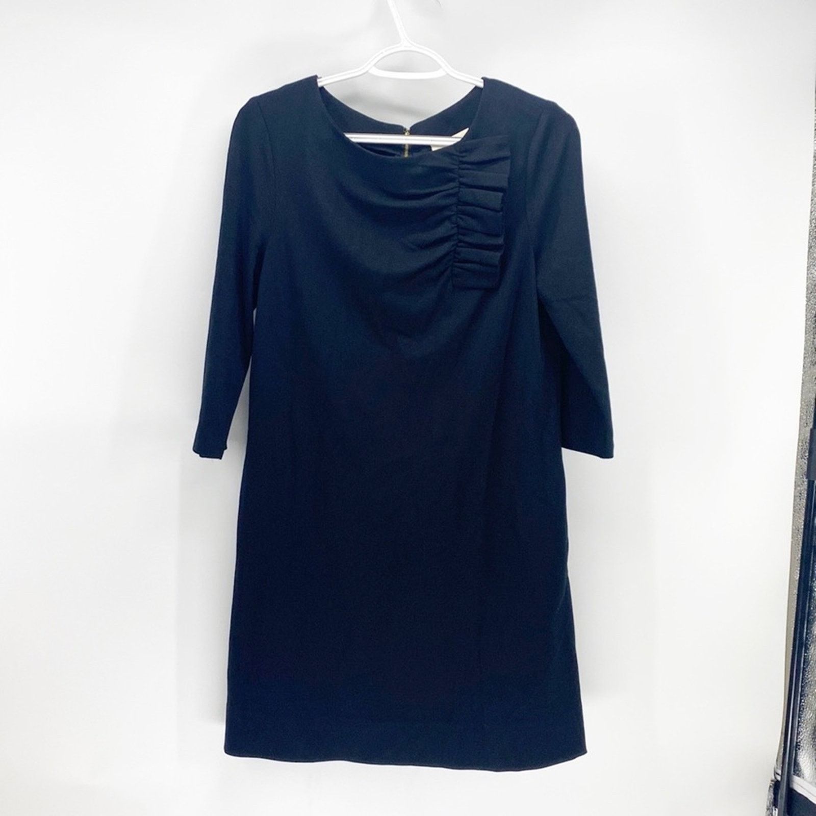 Kate Spade Kate Spade NY Ruffle Pocket Knit Shift Dress Black sz 4 Size S / US 4 / IT 40 - 11 Thumbnail