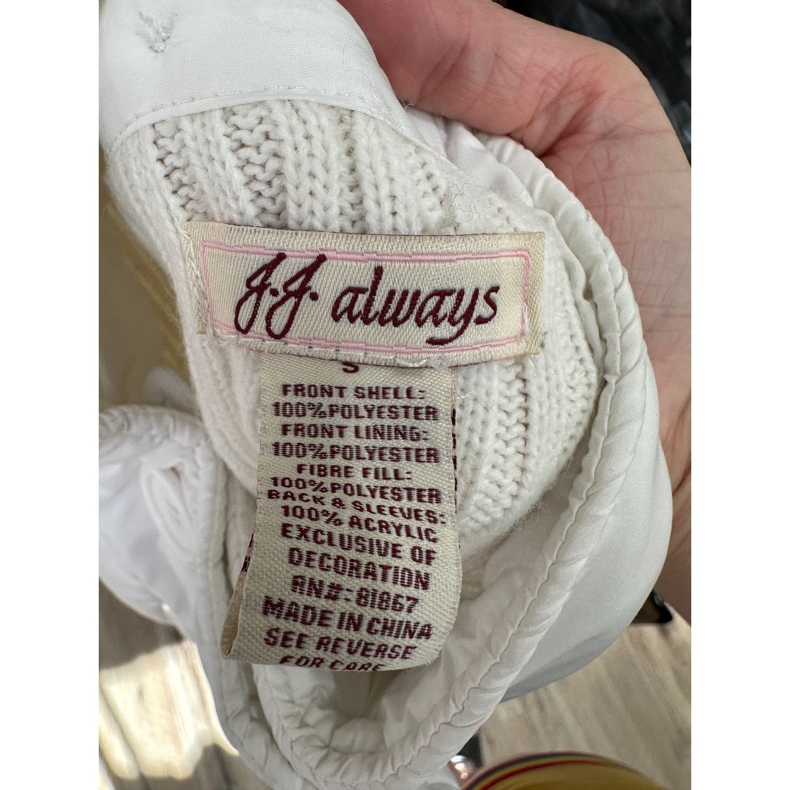 Other JJAlways Cream/White Mixed Media Double-Breasted Jacket US S Size S / US 4 / IT 40 - 8 Thumbnail