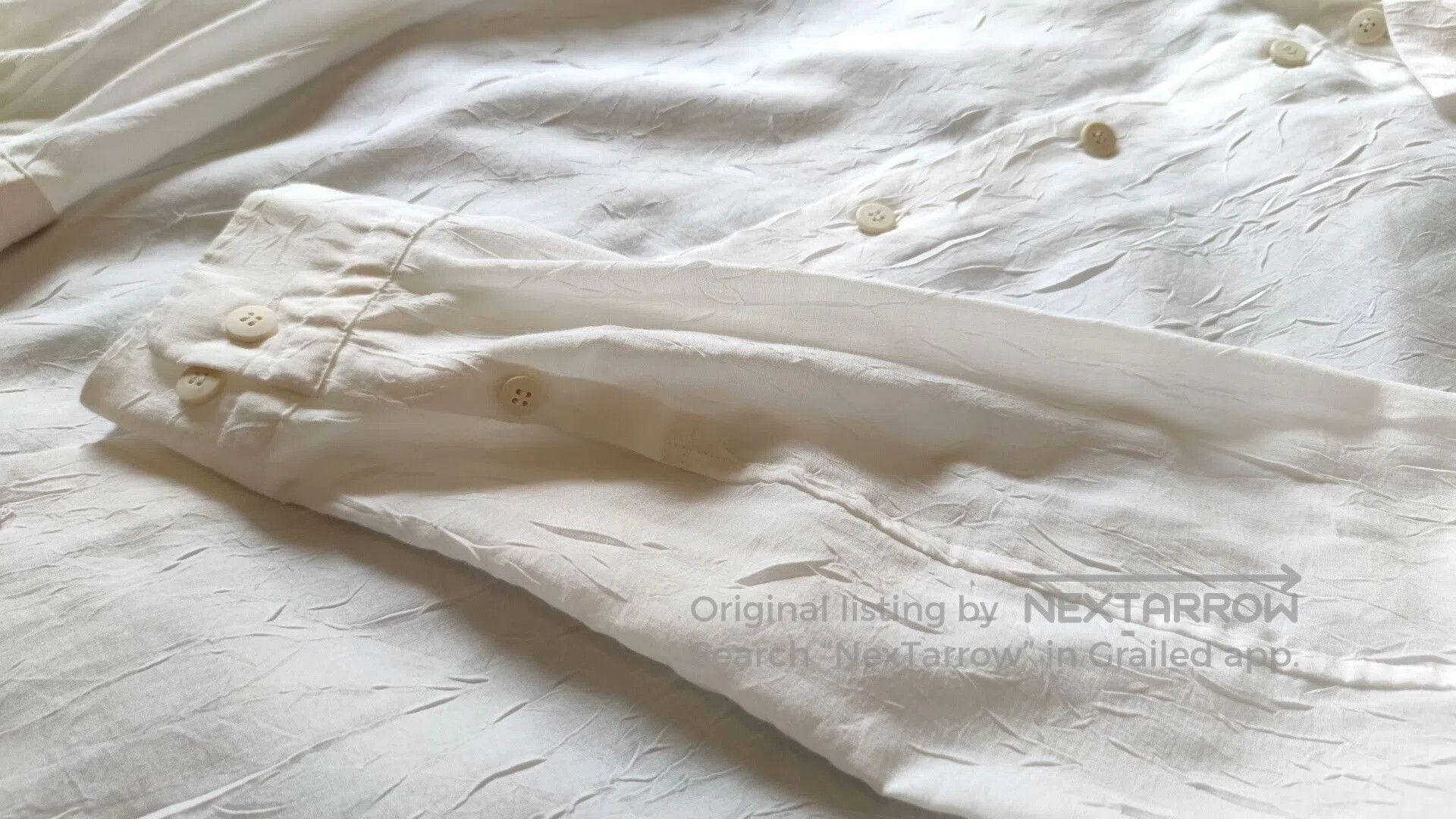 Issey Miyake Issey Miyake Pleated White Shirt for Men. Size US S / EU 44-46 / 1 - 8 Thumbnail