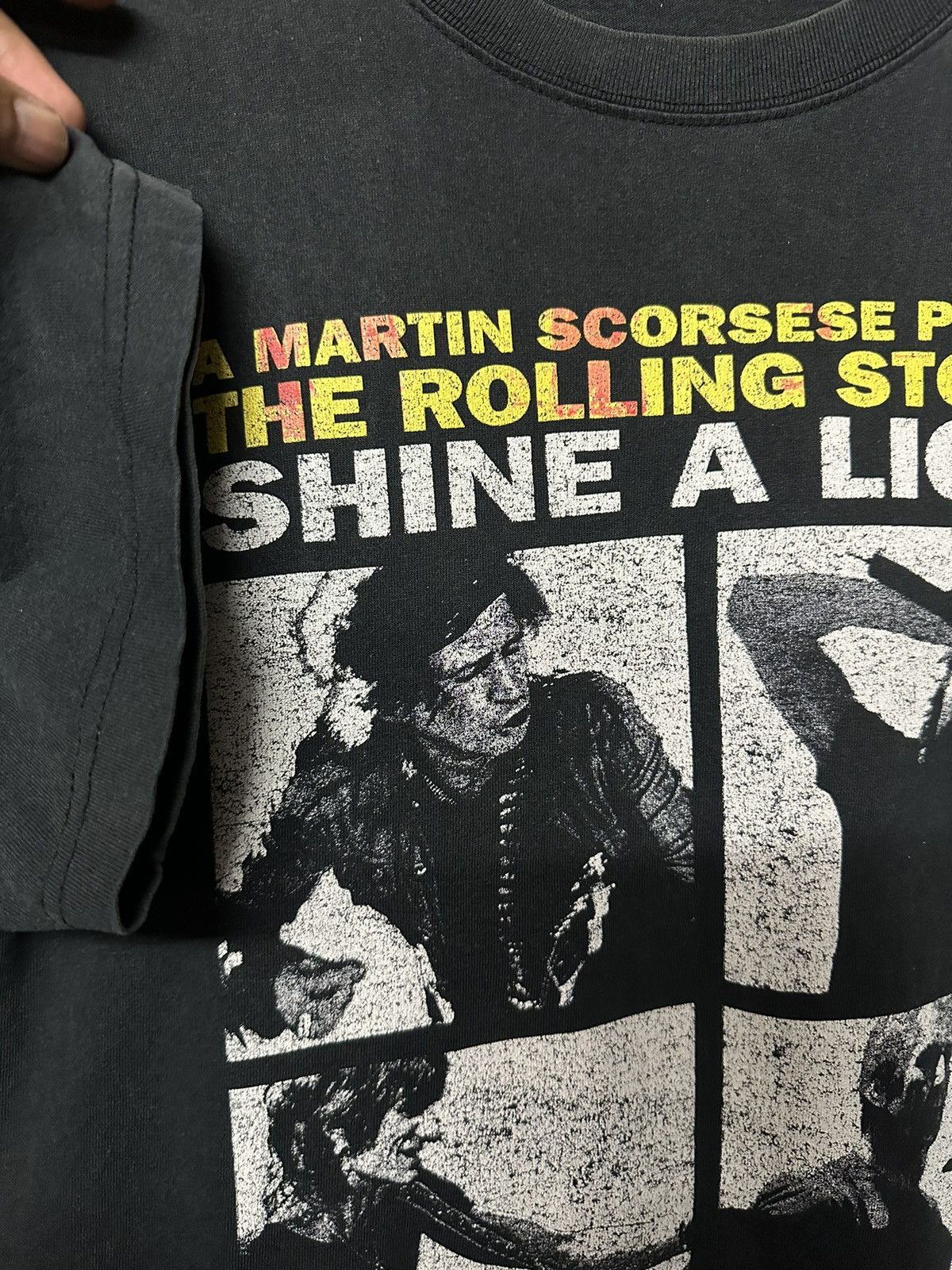 Band Tees × Vintage Vintage The Rolling Stones Shine A Light Faded Tee Size US L / EU 52-54 / 3 - 6 Thumbnail