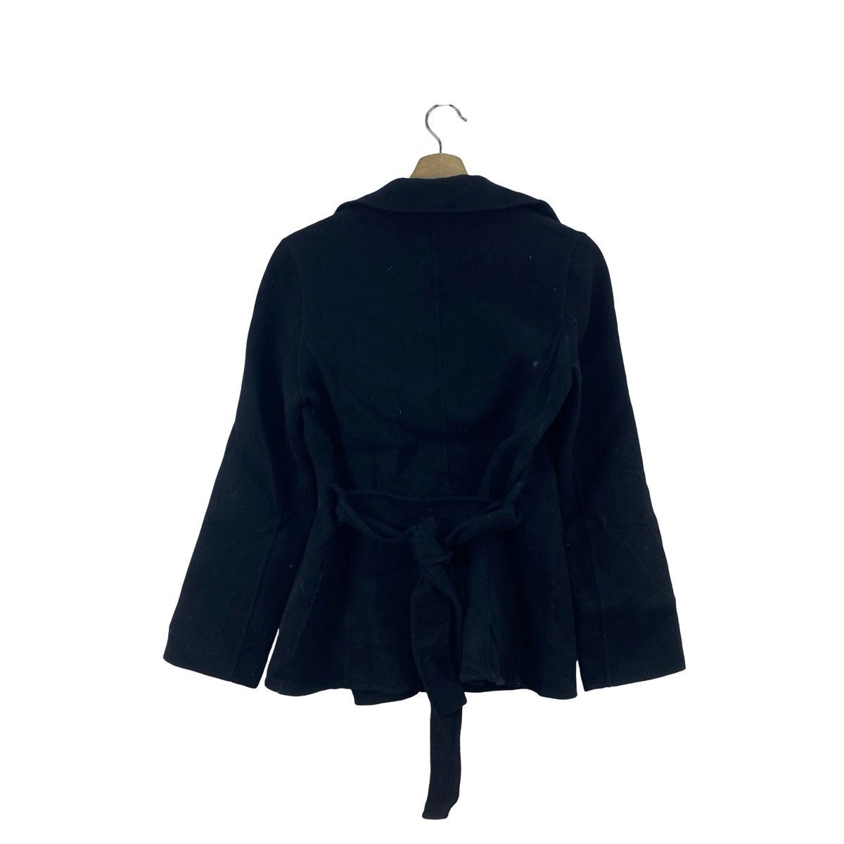 Vintage Vintage MINIMALIST Wrap Jacket Short Coat Open Front Size XS / US 0-2 / IT 36-38 - 7 Thumbnail