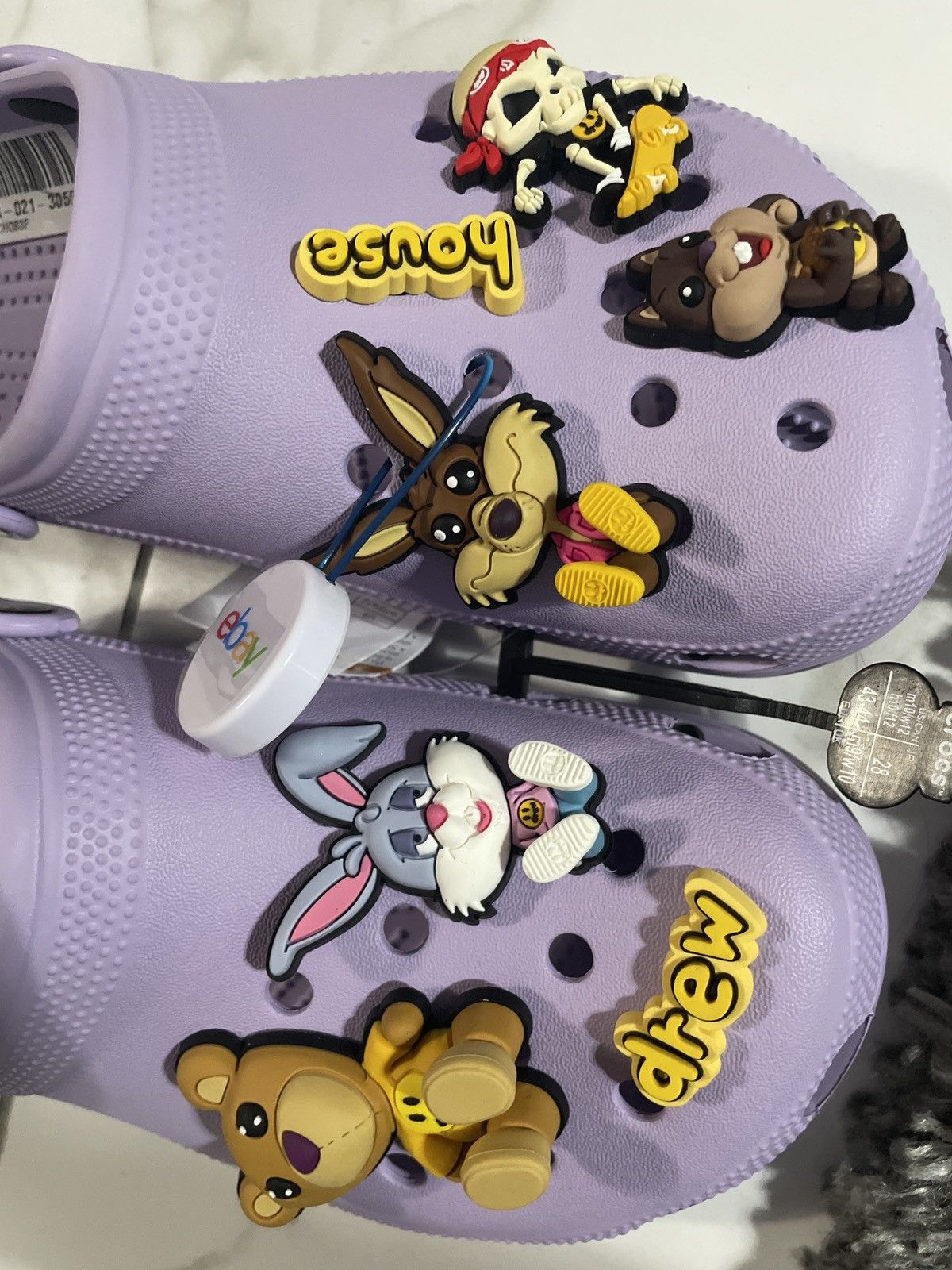 Crocs × Drew House Drew House - Crocs x Justin Bieber - Lavender Men Size 10 Size US 10 / EU 43 - 5 Thumbnail