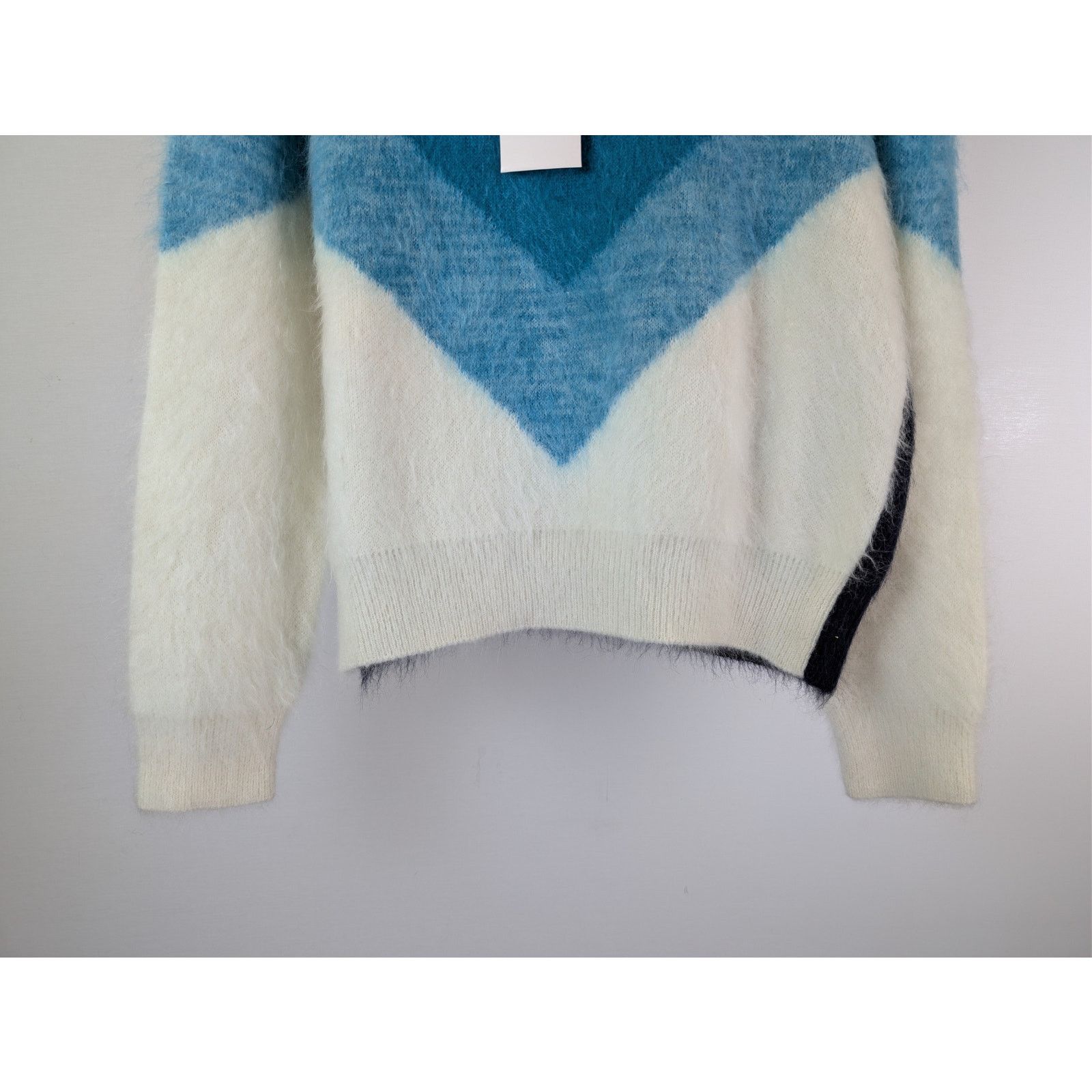 Bottega Veneta o1rshd1 wool mohair chevron jumper Knitwear Sweatshirt Size US M / EU 48-50 / 2 - 4 Thumbnail