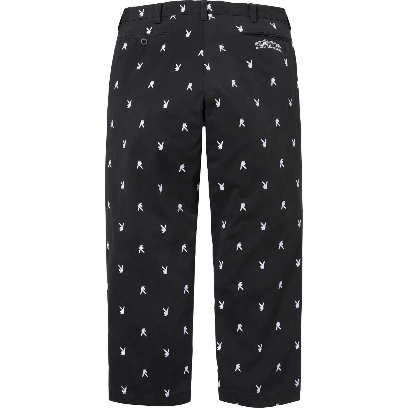 Supreme SS26 Supreme Chino Pant Playboy Black 36 Size US 36 / EU 52 - 2 Thumbnail