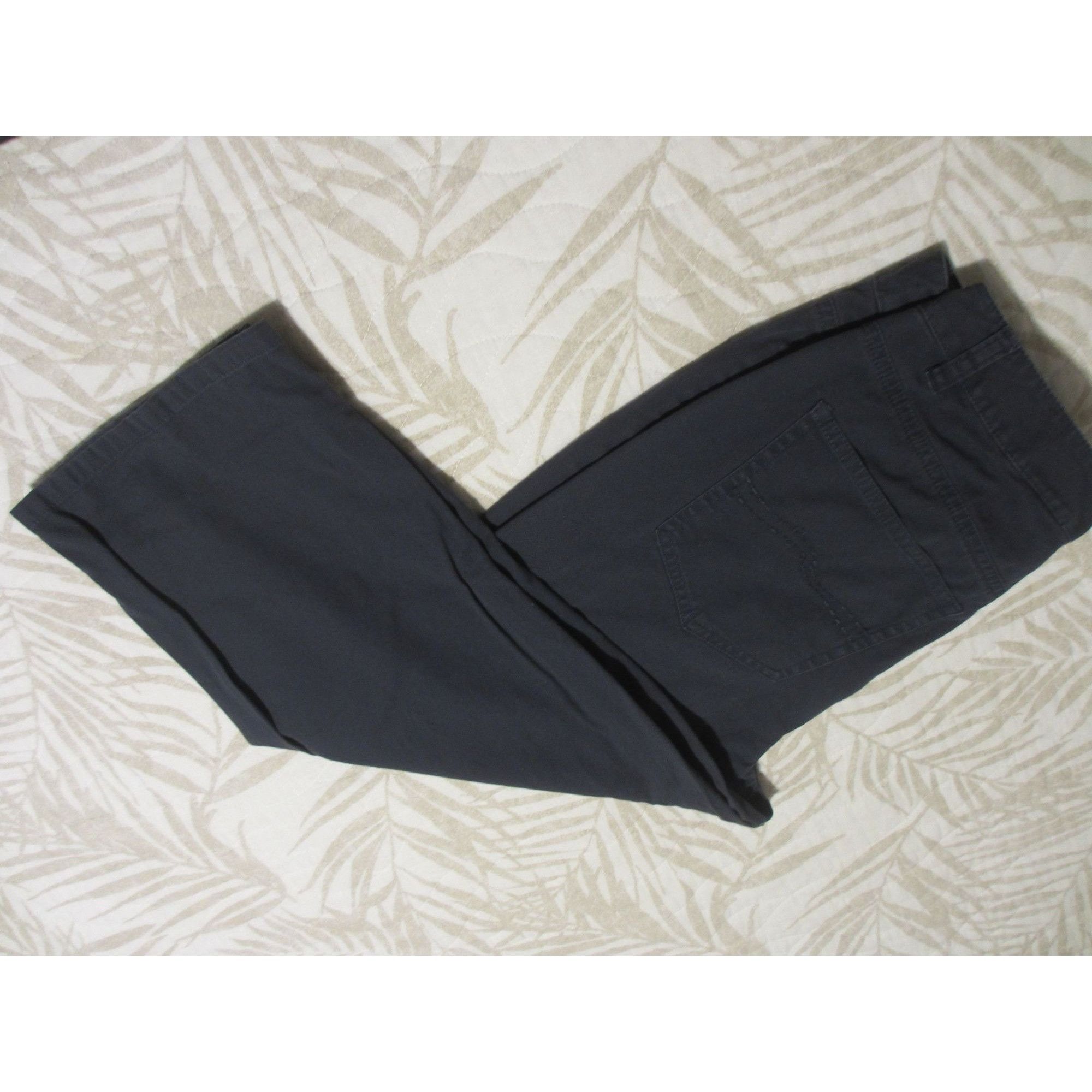 Talbots Talbots Petites Womens Navy Stretch Cotton Blend Pants Size Size 30" / US 8 / IT 44 - 2 Thumbnail