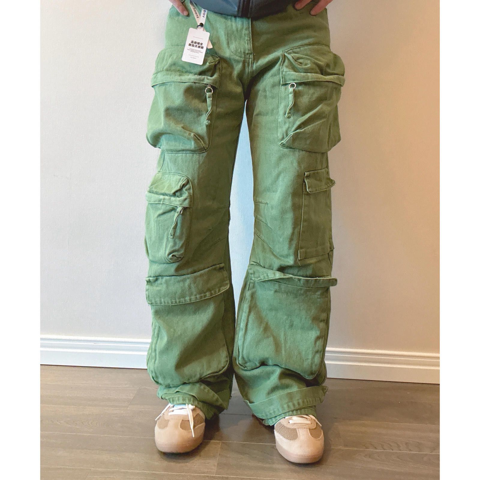 Other Multi Pocket Cargo Wide Leg Jeans Size US 30 / EU 46 - 1 Thumbnail