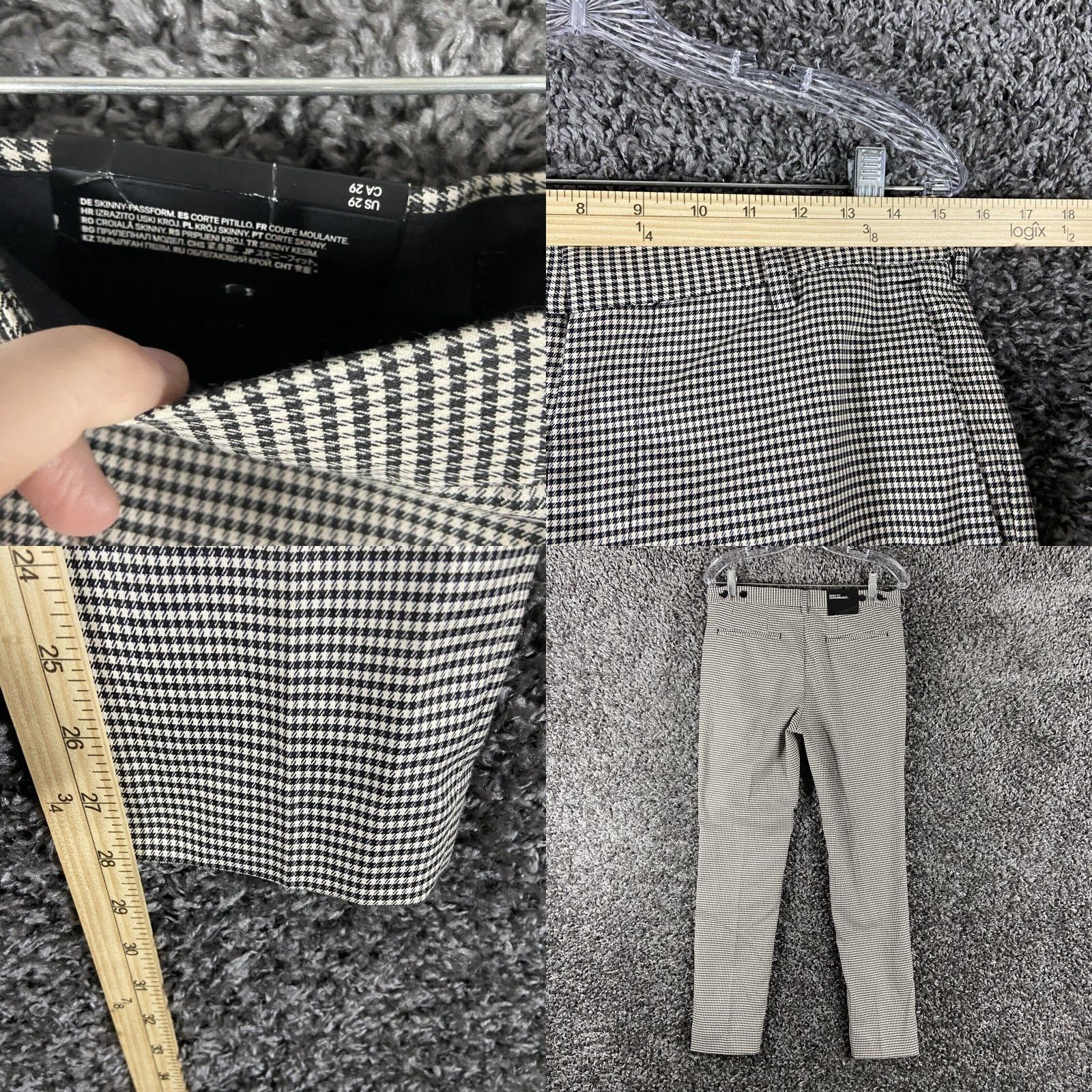 H&M H&M Plaid Dress Pants Regular 29 Multicolor Womens Size 29" - 8 Thumbnail