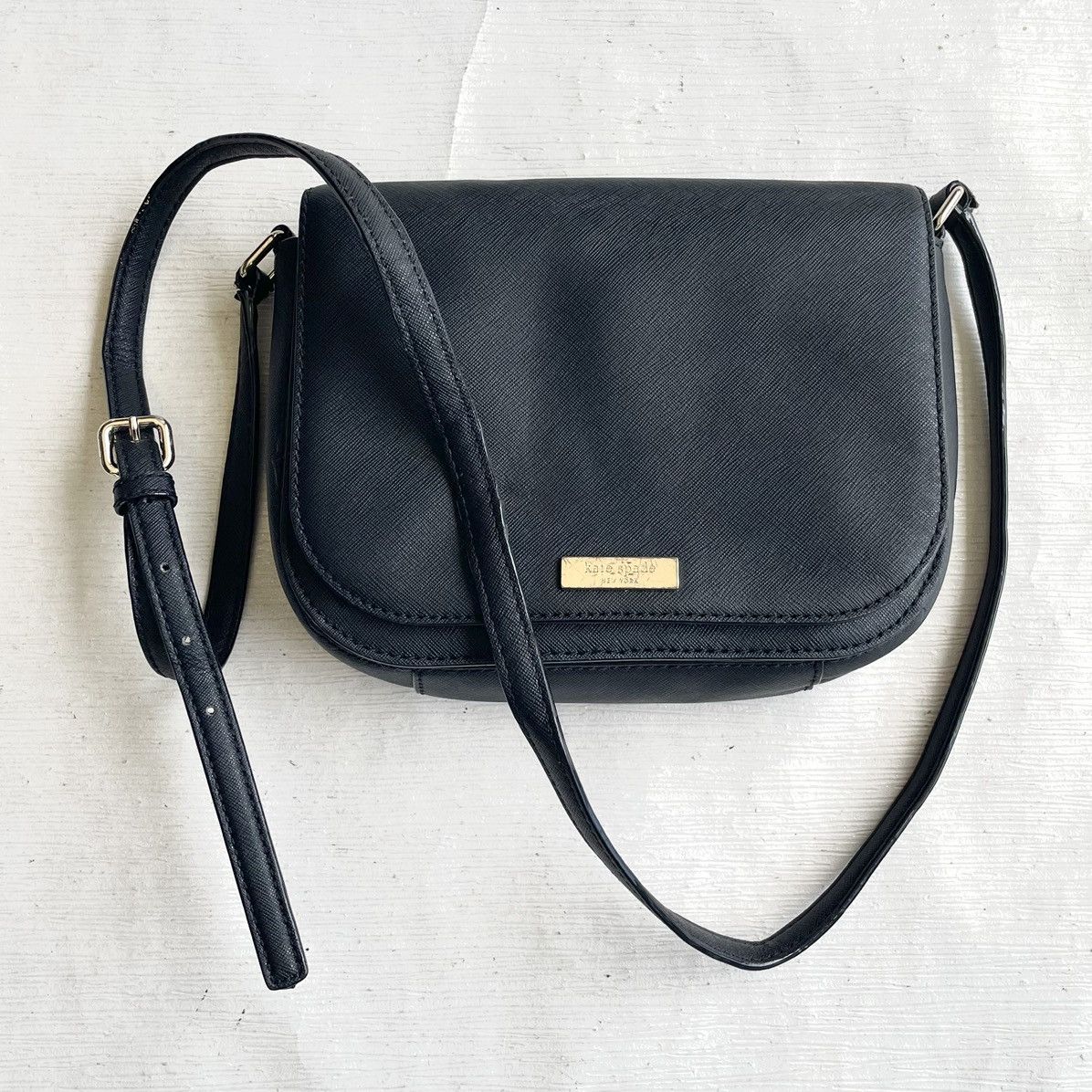 Jack Spade Kate Spade Black Leather Crossbody Size ONE SIZE - 11 Thumbnail