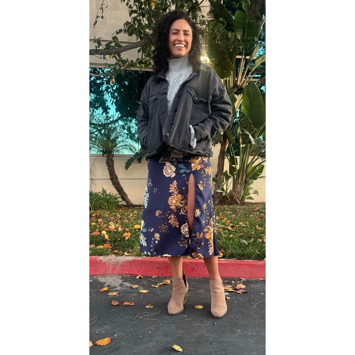 Led Zeppelin LED ZEPPELIN Upcycled Gray Denim Jacket Retro Vintage 2X Size XXL / US 16-18 / IT 52-54 - 3 Thumbnail