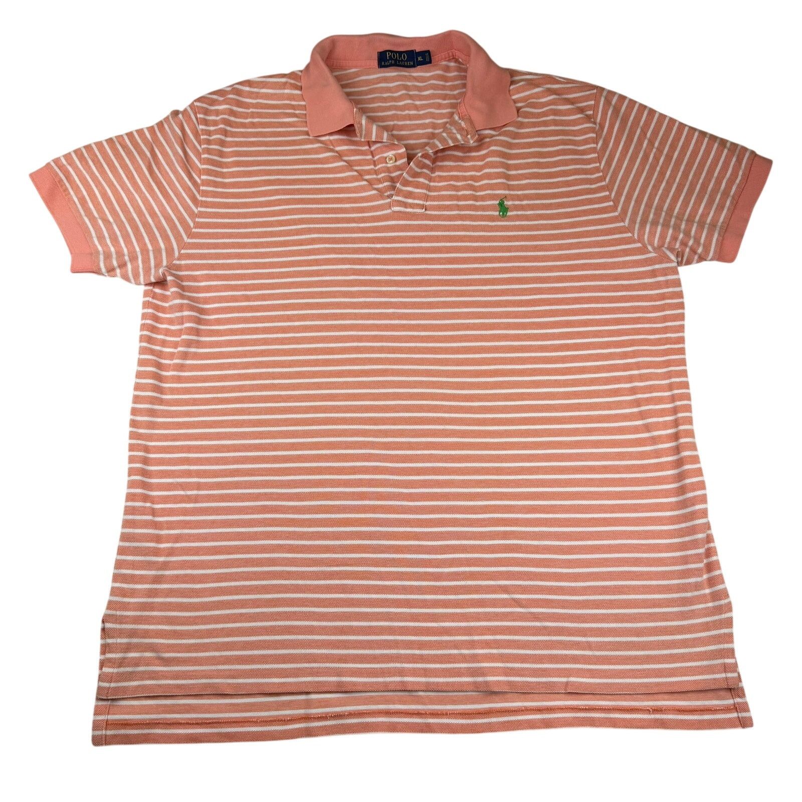 Polo Ralph Lauren Polo Ralph Lauren Striped Pique Polo Shirt XL Size US XL / EU 56 / 4 - 1 Thumbnail