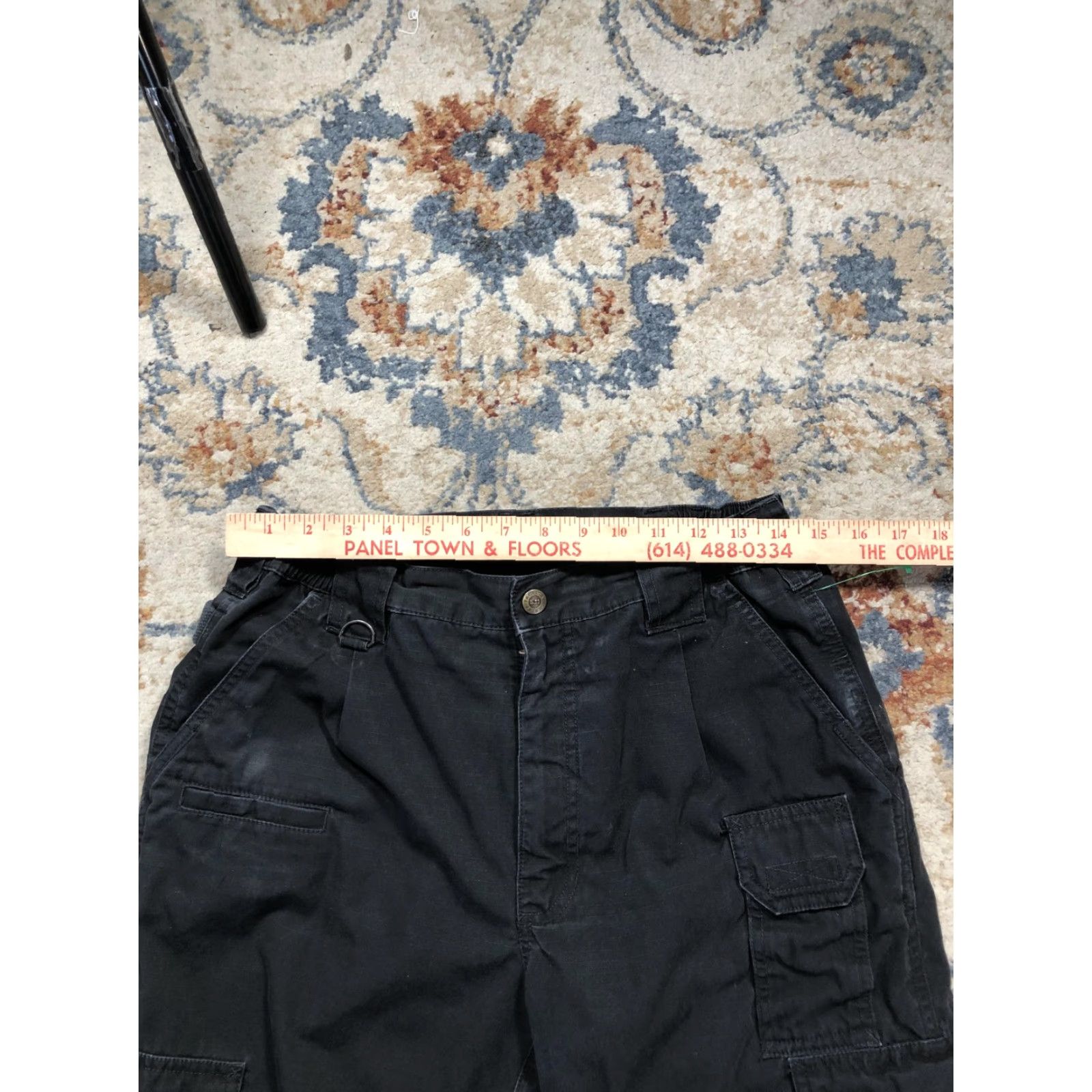 Vintage 5.11 Tactical Pants Mens 28x29 Black Cargo Workwear Pockets Zip Fly Front Flat Front Adjustable Waist Casual Size US 28 / EU 44 - 7 Thumbnail