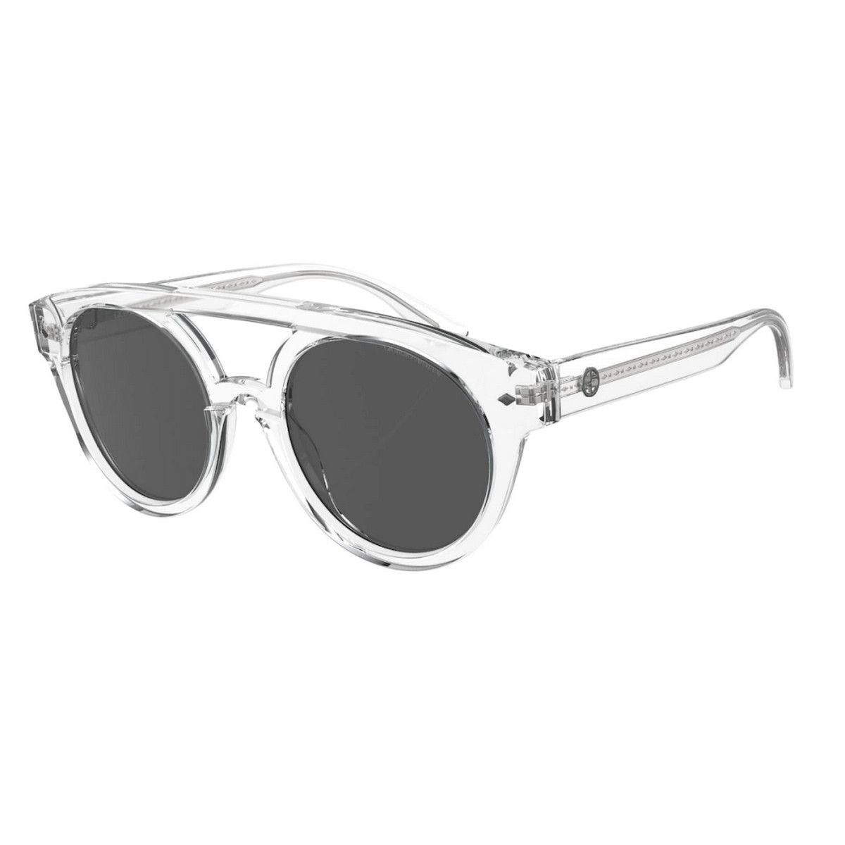 Giorgio Armani GIORGIO ARMANI Runway clear round acetate sunglasses Size ONE SIZE - 1 Thumbnail