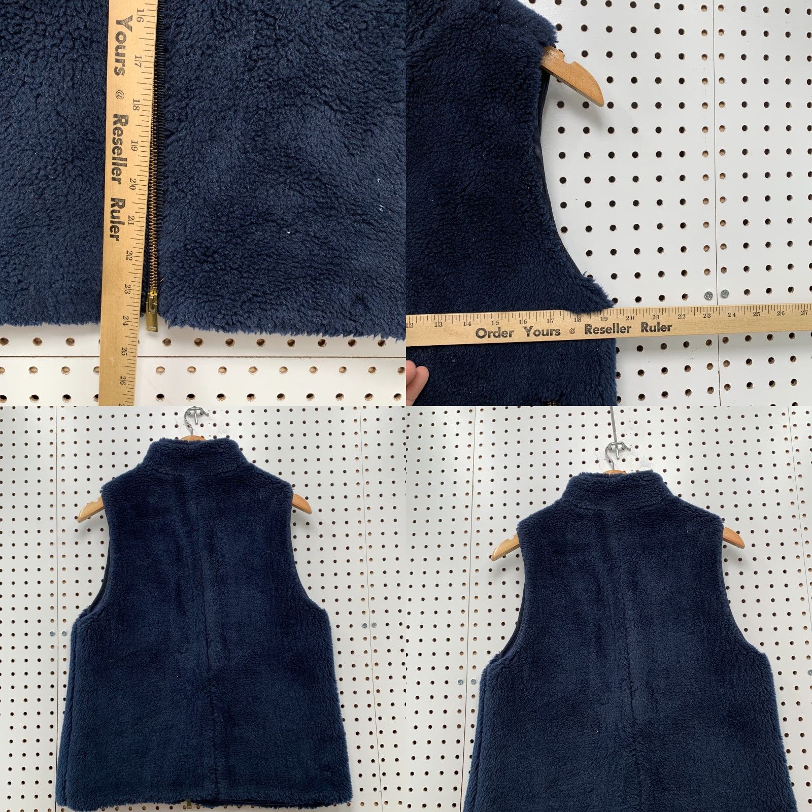 J.Crew JCrew Sherpa Vest jacket Womens Small Blue Deep Pile Sleeveless 19.5x24 Size S / US 4 / IT 40 - 8 Thumbnail