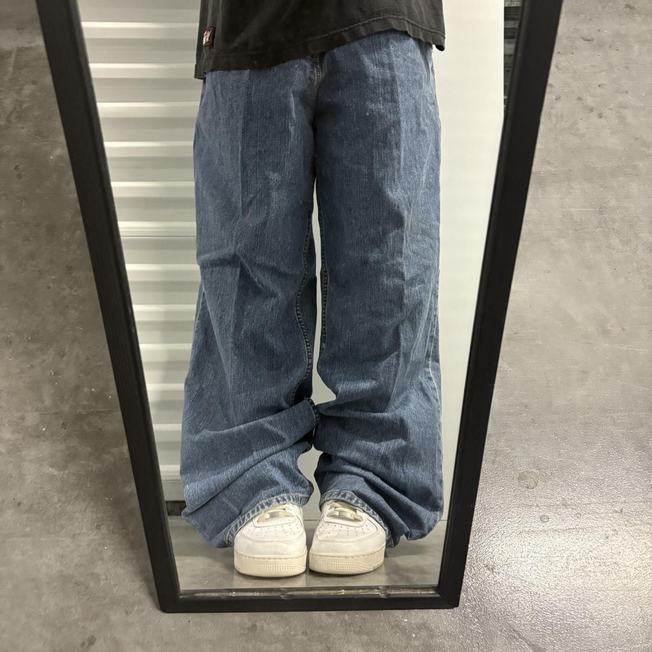 Old Navy Crazy Vintage Y2K/2000s Super Baggy Old Navy WideLeg Skater Style Medium wash Denim Jeans! Size US 36 / EU 52 - 1 Thumbnail