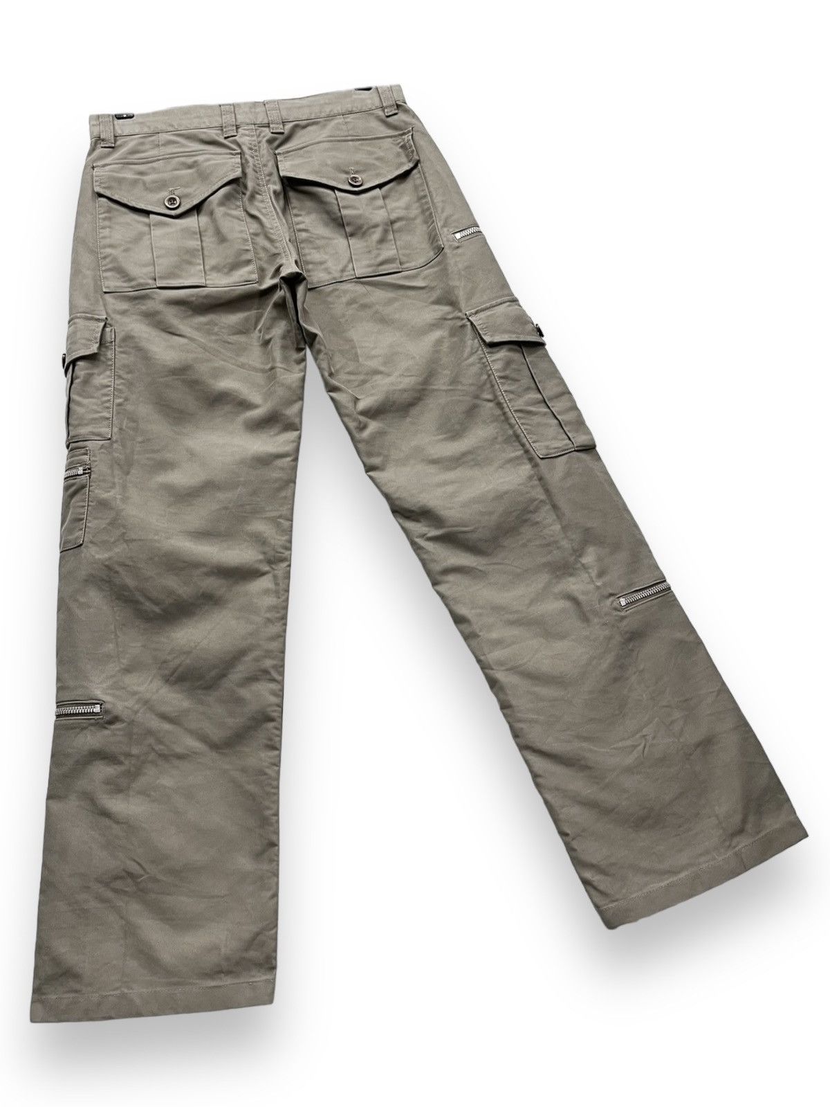 Tornado Mart 🔥FYE 12 Pocket MODERN LOVERS Punk Zippers Cargo Pants Size 29" - 6 Thumbnail