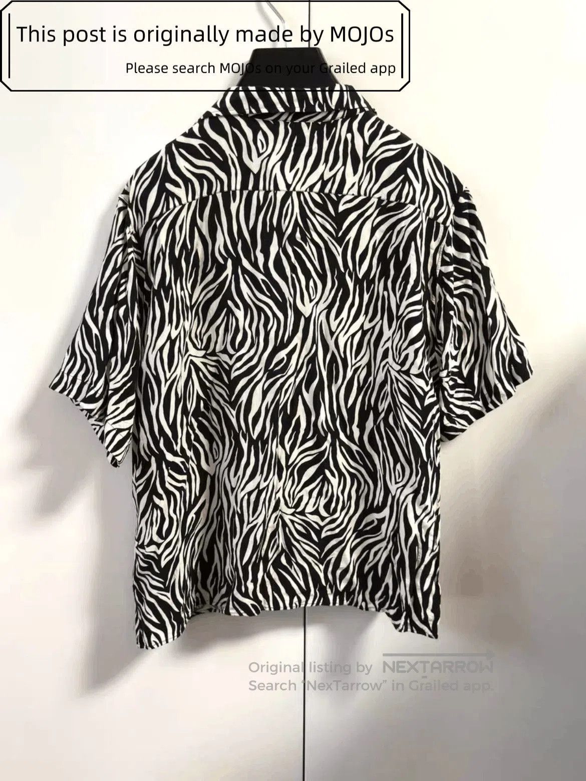 Celine Sz 41 Celine Zebra Print S/S Shirt Size US L / EU 52-54 / 3 - 4 Thumbnail