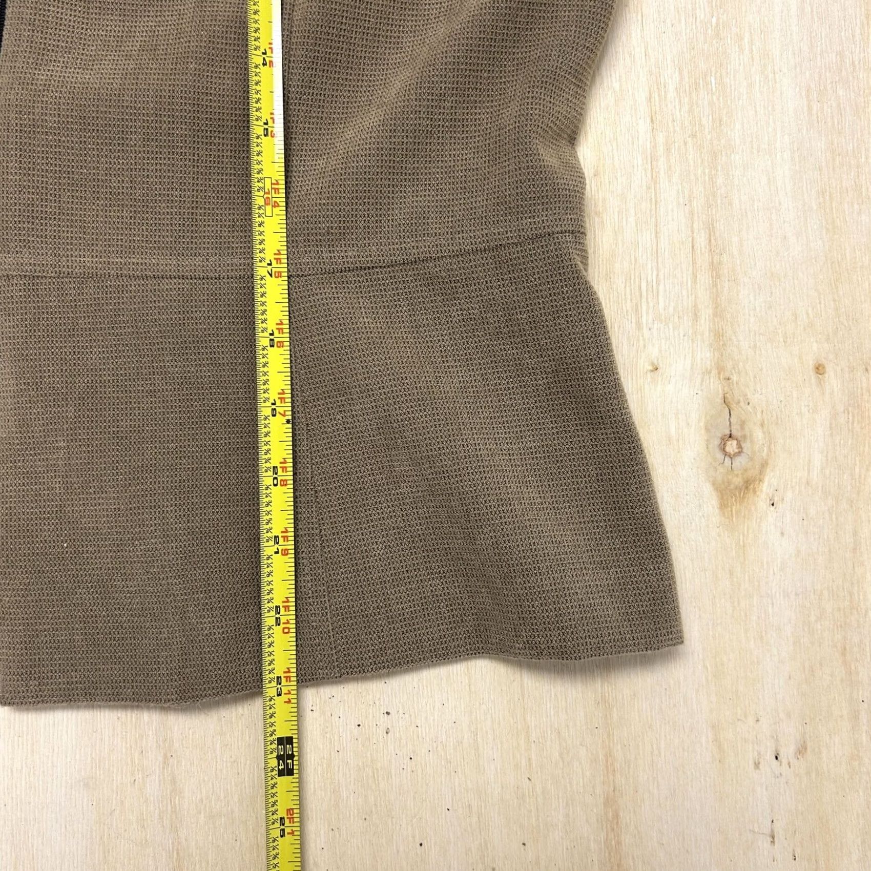 Vintage Vintage R&K Originals Blazer Jacket Womens 8 Beige Knit Full Zip Collared Lightweight Size M / US 6-8 / IT 42-44 - 4 Thumbnail