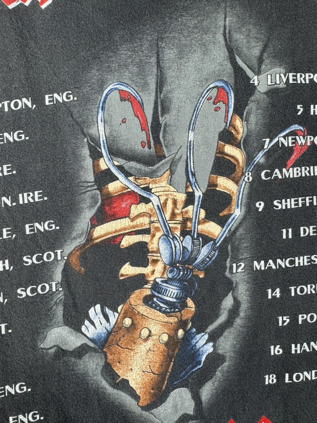 Band Tees Vintage Iron Maiden No Prayer On The Road Tour 1990 T-Shirt Size US L / EU 52-54 / 3 - 22 Thumbnail