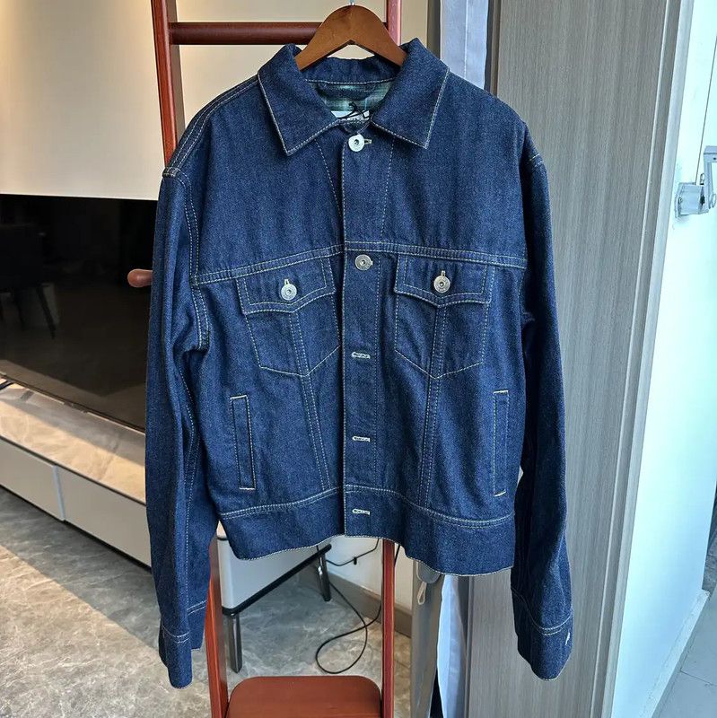 Lanvin Lanvin Men's Spring Autumn Blue Denim Jacket 0089 Size US XL / EU 56 / 4 - 1 Thumbnail