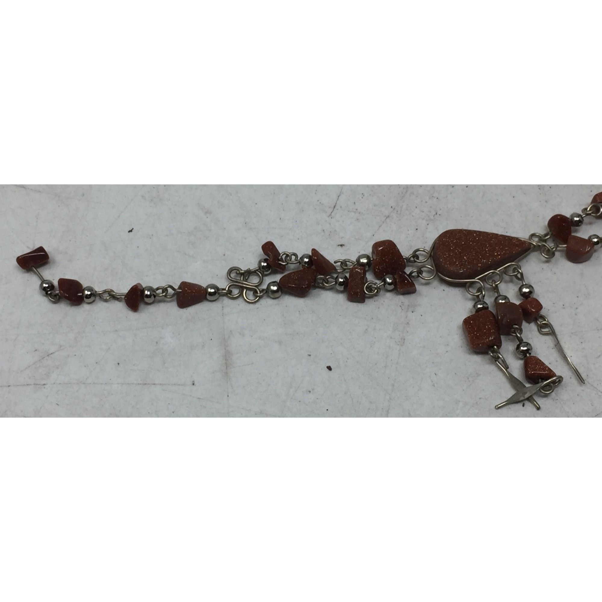 Other Women's Bracelet with Brown Sparkly Beads & Hook Clasp Size ONE SIZE - 3 Thumbnail