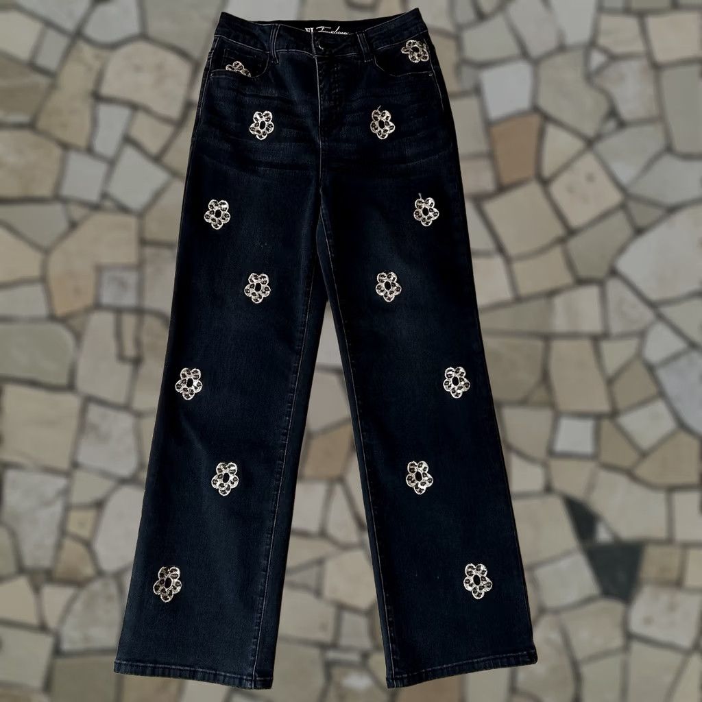 Denime VINTAGE? No. Frank Lyman Montreal Jeans Women’s Medium Rock? (No) Size 27" / US 4 / IT 40 - 1 Thumbnail