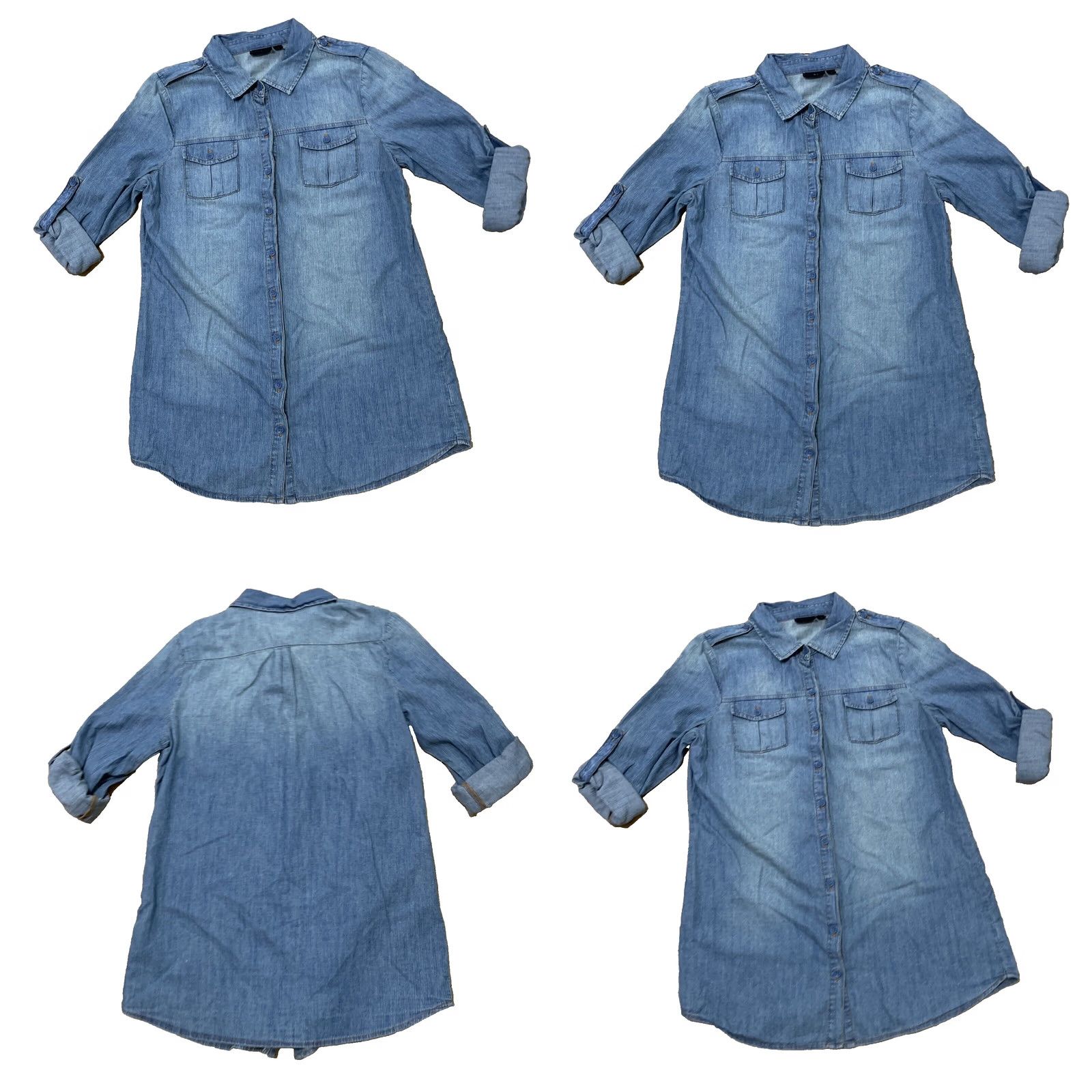 Vintage VINTAGE ANA New Approach Light Chambray Button Shirt Womens M Military Pocket Western M Size M / US 6-8 / IT 42-44 - 9 Thumbnail