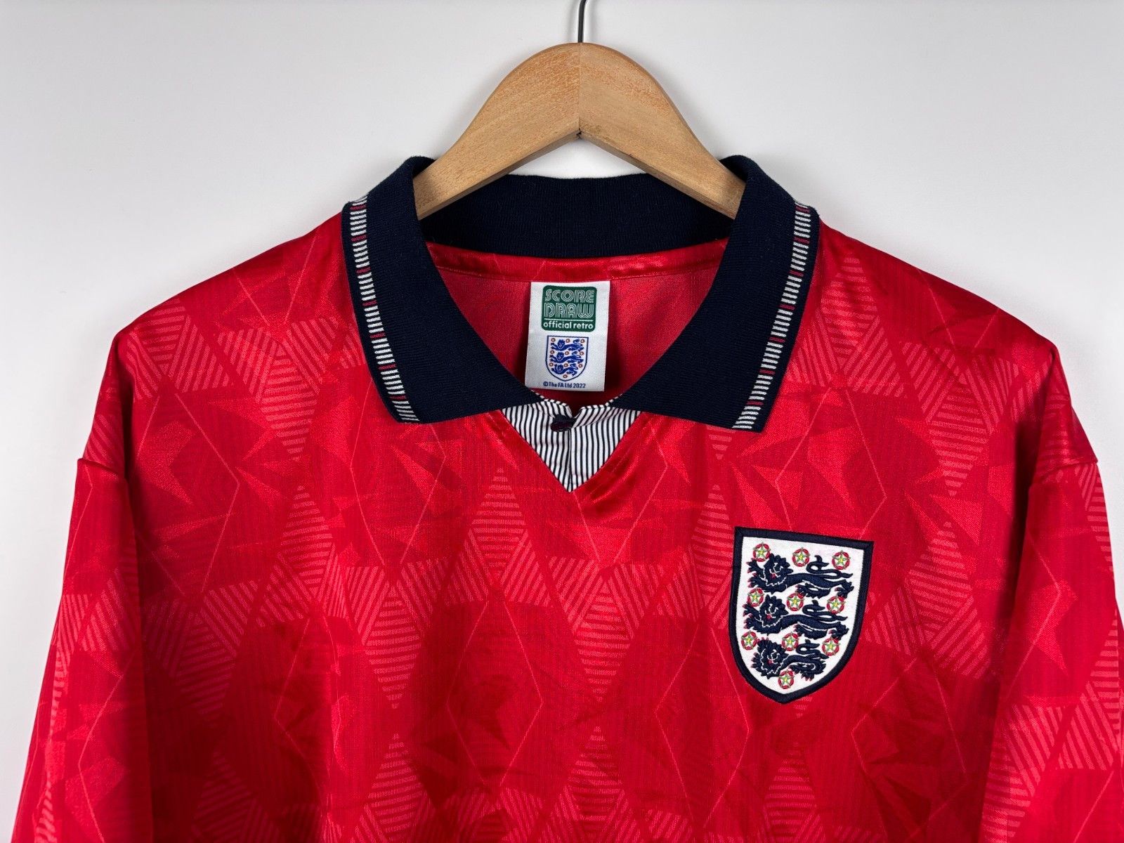 Other Score Draw England 1990-92 Away Football Jersey Reissue XL Size US XL / EU 56 / 4 - 2 Thumbnail