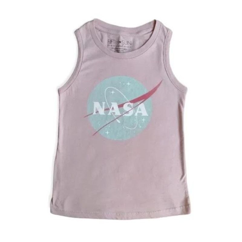 Vintage Fifth Sun | Petal Pink NASA Pink Tank Top | Large Size L / US 10 / IT 46 - 1 Thumbnail