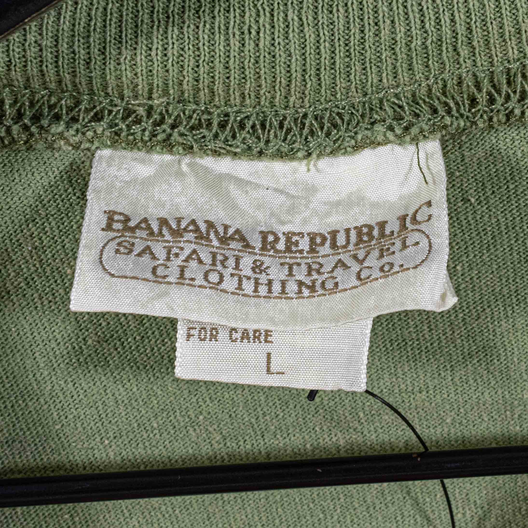 Banana Republic Banana Republic Safari Blank T-Shirt Made in USA VTG 90s Size US L / EU 52-54 / 3 - 9 Thumbnail