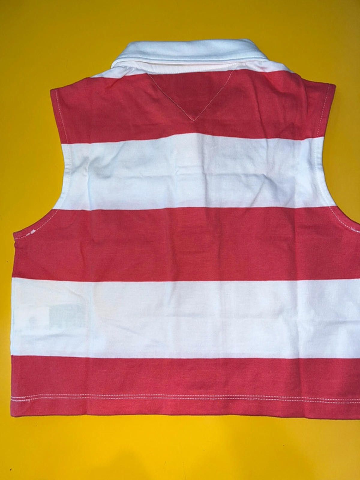 Tommy Jeans TOMMY jeans logo striped polo neck Shirt NEW With Tags Size XS / US 0-2 / IT 36-38 - 5 Thumbnail