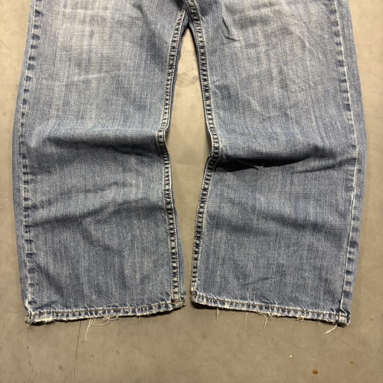 Japanese Brand × Vintage Crazy Vintage Y2K/2000s Super Baggy Wideleg Medium Wash Us Polo Assn Denim Jeans! Size US 38 / EU 54 - 5 Thumbnail