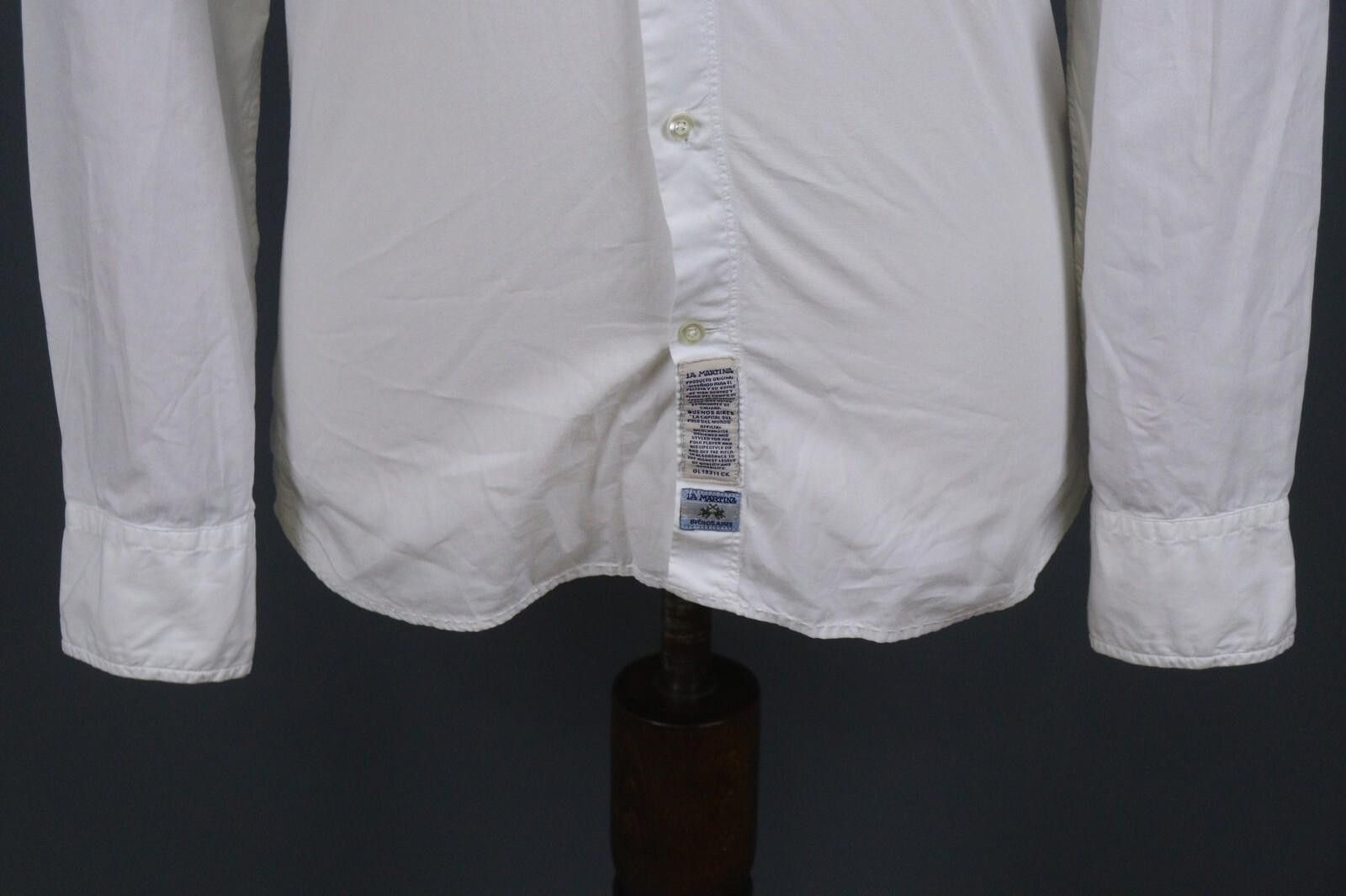 La Martina La Martina Buenos Aires White Cuff Button Down Shirt S Size US S / EU 44-46 / 1 - 3 Thumbnail