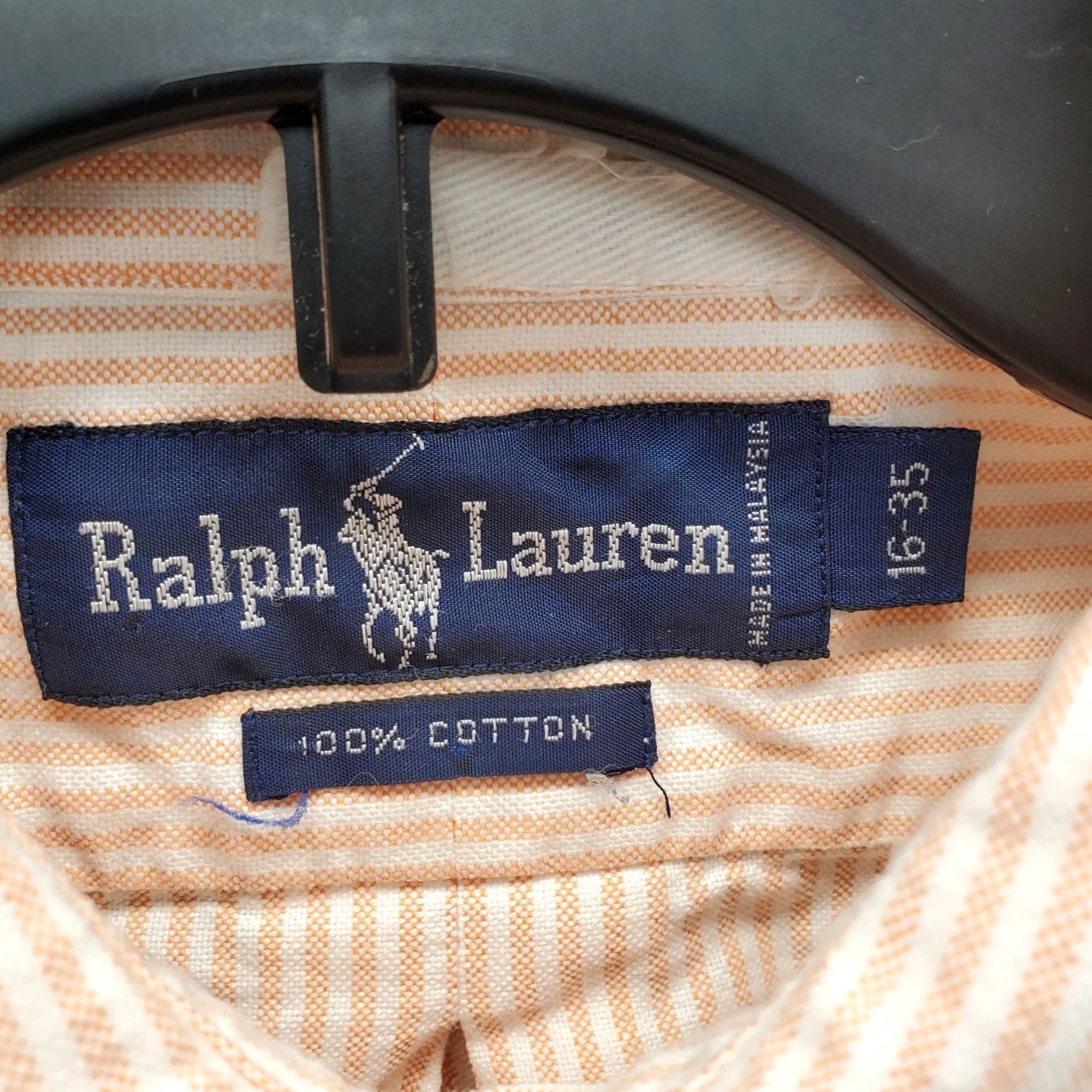 Ralph Lauren Ralph Lauren Mens Dress Shirt Striped Collared Button Down Pony Logo 16 Multicolor Size 42R - 7 Thumbnail