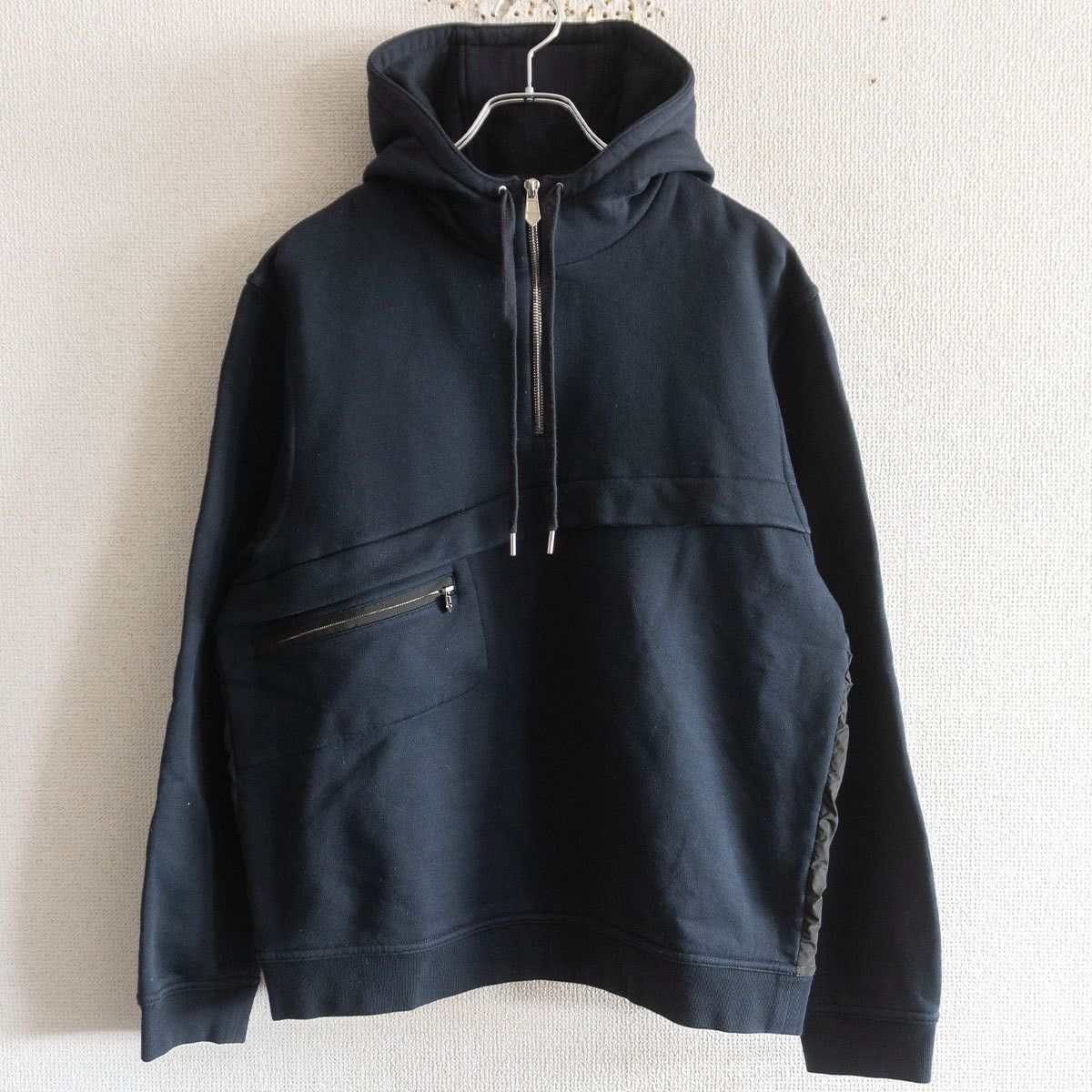 Hermes Hermes Half-zip nylon-paneled hoodie Size L Size US L / EU 52-54 / 3 - 1 Thumbnail
