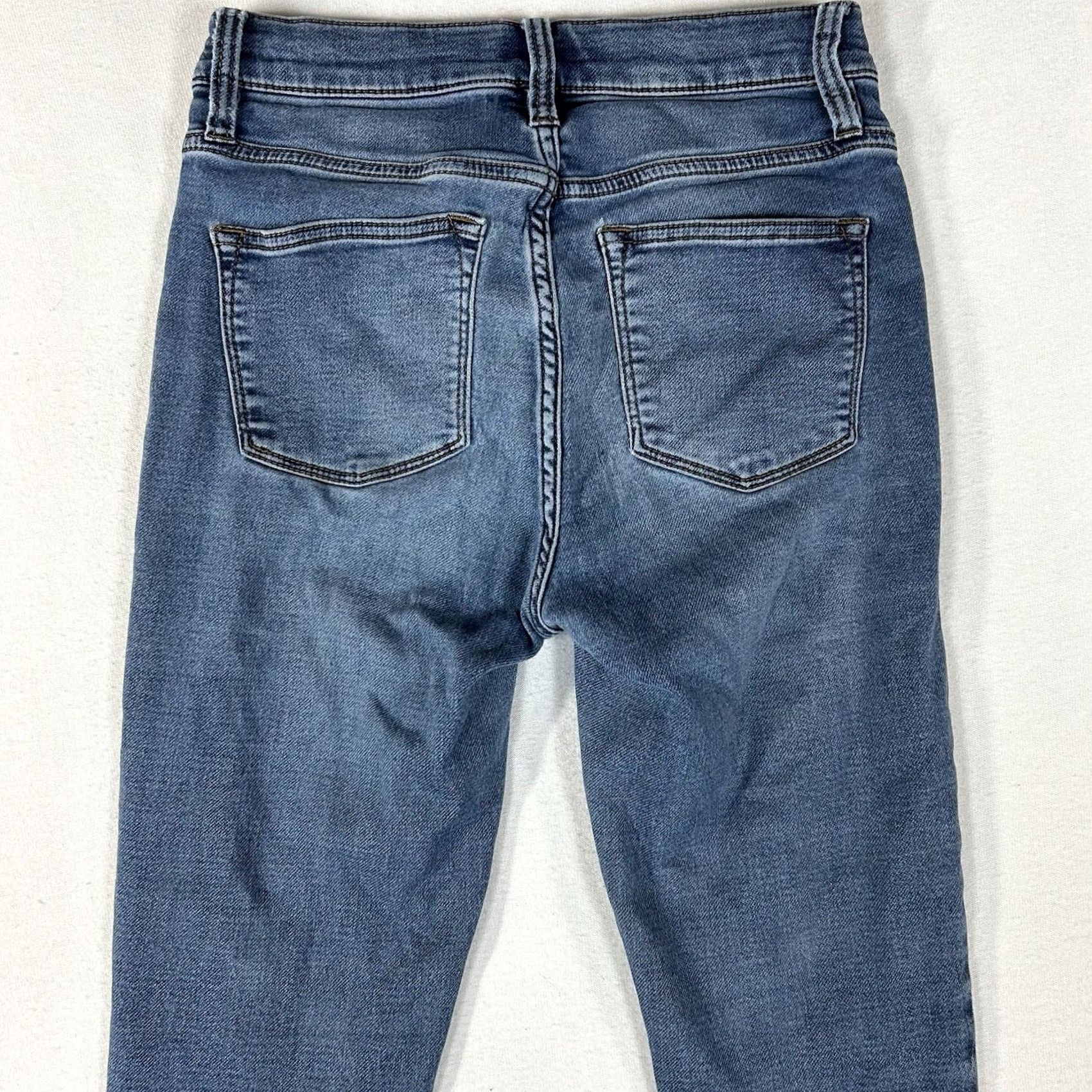 J.Crew J. Crew Skinny Jeans Women's 27 Mid Rise Stretch Blue Denim Medium Wash Casual Slim Fit 5-Pocket Design Womens Size 27" / US 4 / IT 40 - 7 Thumbnail