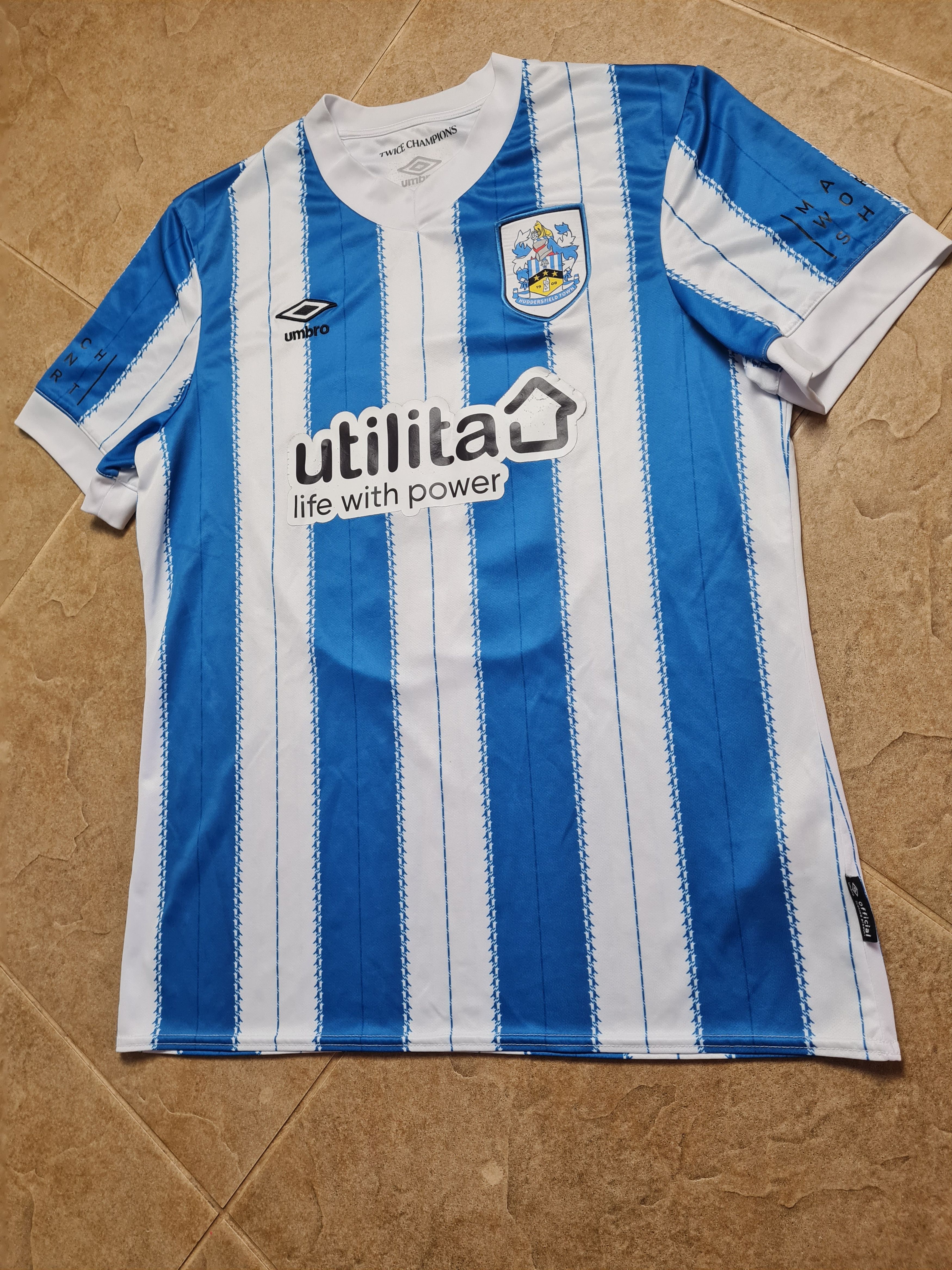 Umbro Huddersfield Town Home Shirt 2024/25 Umbro Mens Blue White Size US L / EU 52-54 / 3 - 3 Thumbnail