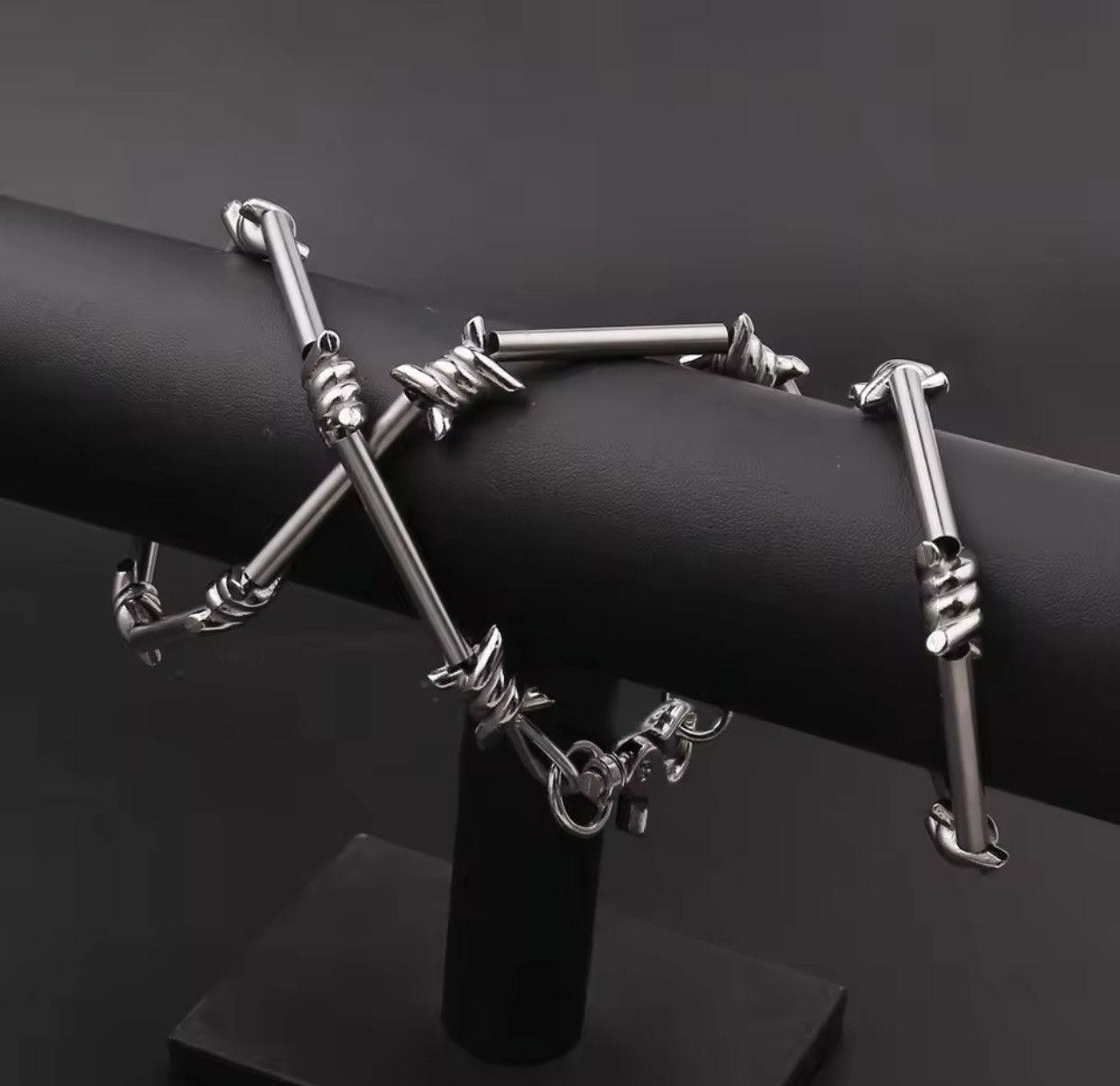 Handmade Chunky Unisex Barbed wire Wallet Pants Belt Chain Size ONE SIZE - 4 Thumbnail