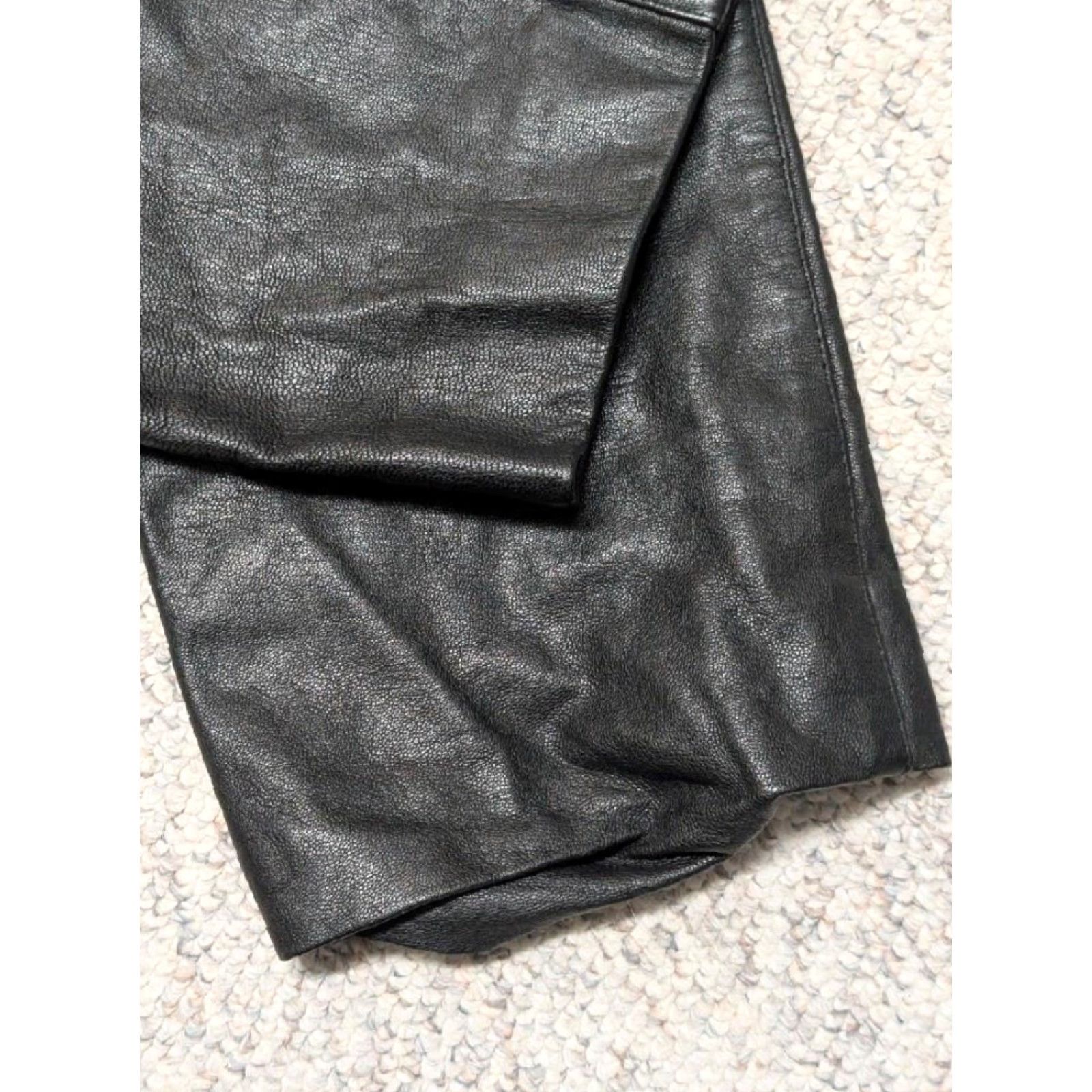 Vintage VINTAGE Wilsons leather 32x30 black loose relaxed SKATE jeans 1990s pants Mens Size US 32 / EU 48 - 7 Thumbnail