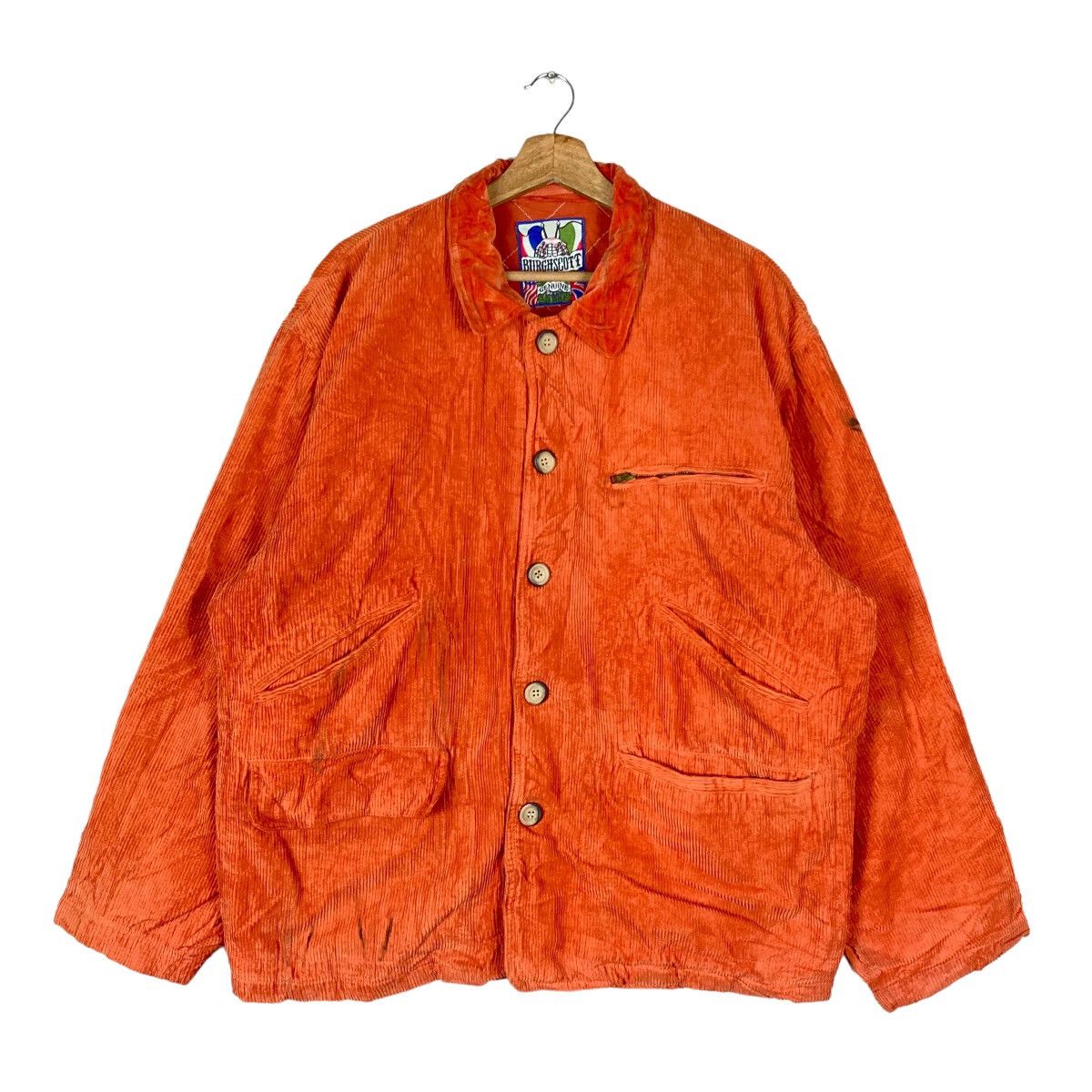 Other Vintage Union Made Burgh Scott Genuine Flat Button Corduroy Size US XL / EU 56 / 4 - 1 Thumbnail