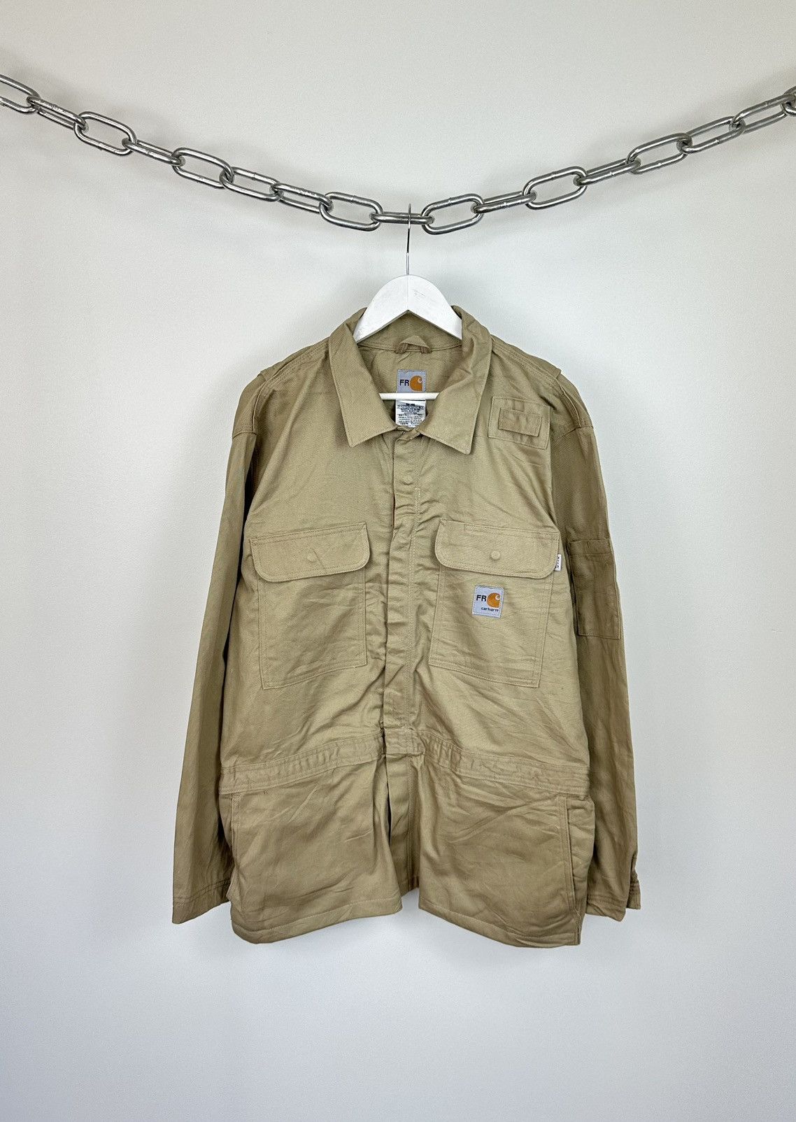 Carhartt Vintage Carhartt Flame Resistant Utility Work Detroit Jacket Size US XL / EU 56 / 4 - 1 Thumbnail