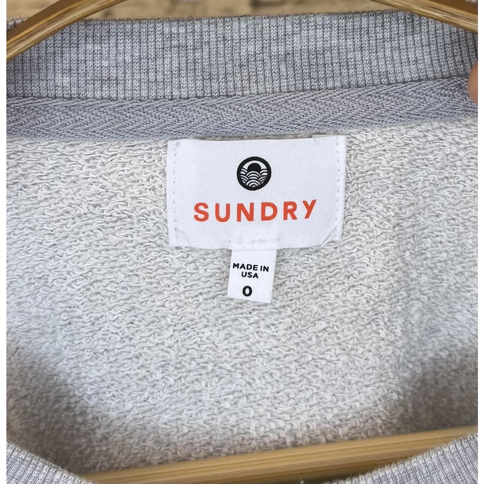 Sundry Sundry Womens XS Gray Locals Heart Sweatshirt Size S / US 4 / IT 40 - 3 Thumbnail