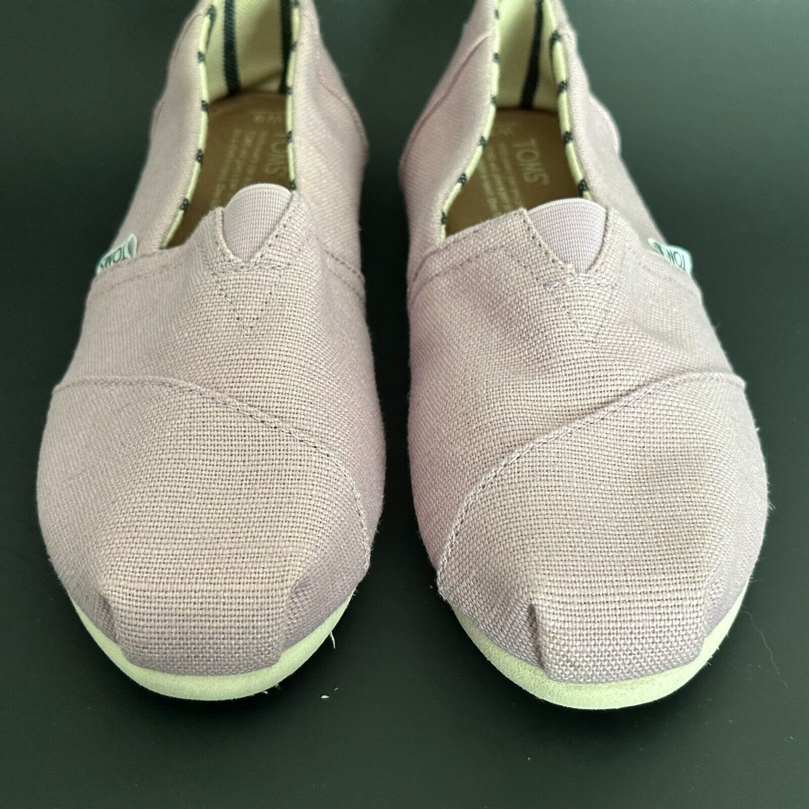 Toms TOMS Shoes Slip On, Light Purple Womens Size 6M Boat Shoe Size US 9 / IT 39 - 1 Thumbnail