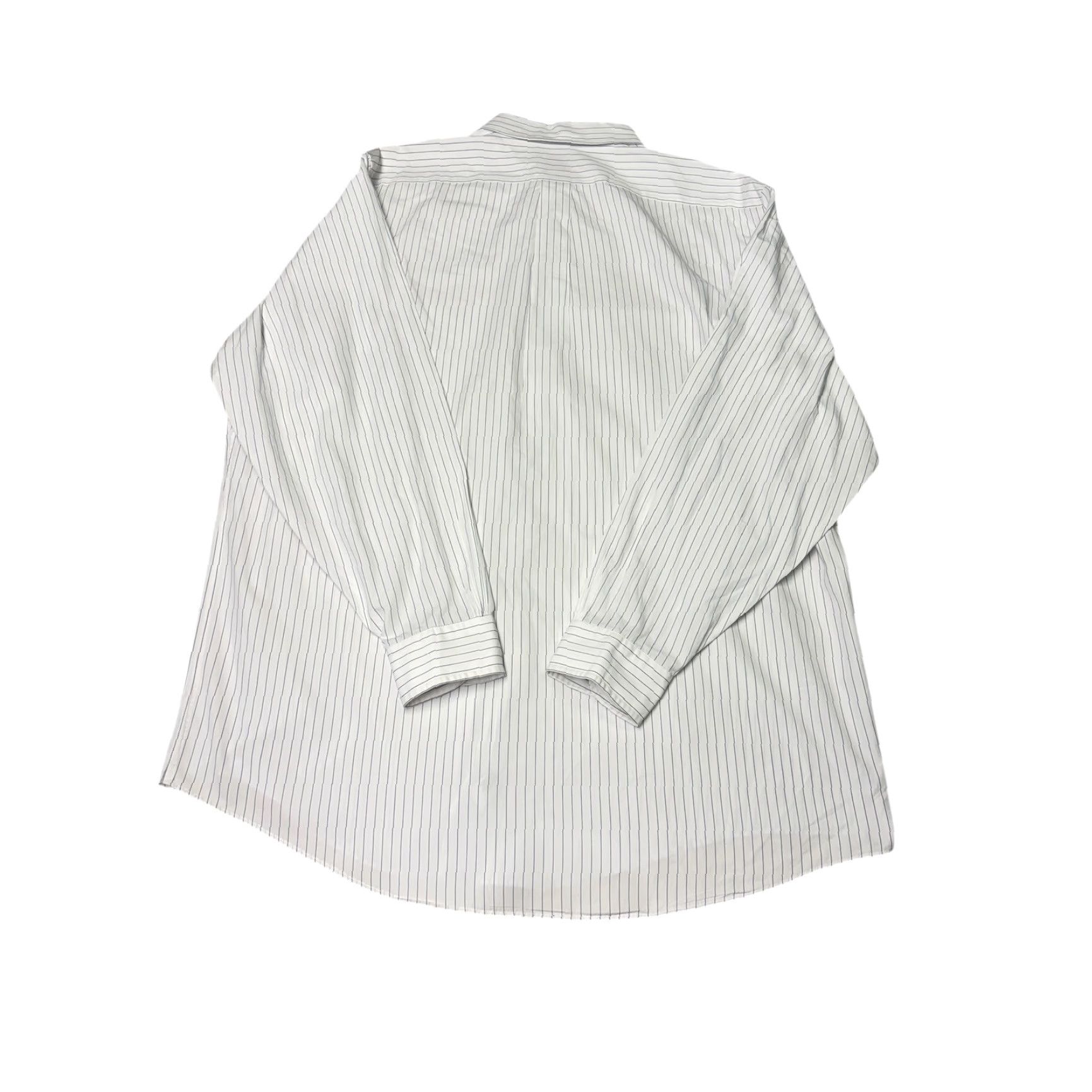 Brooks Brothers Brooks Brothers Dress Shirt Mens Regular All Cotton Blue Pinstripe 18-6/7 42 in Chest Long Sleeve Button-Down Collar Barrel Cuff Vintage No Size 48R - 6 Thumbnail