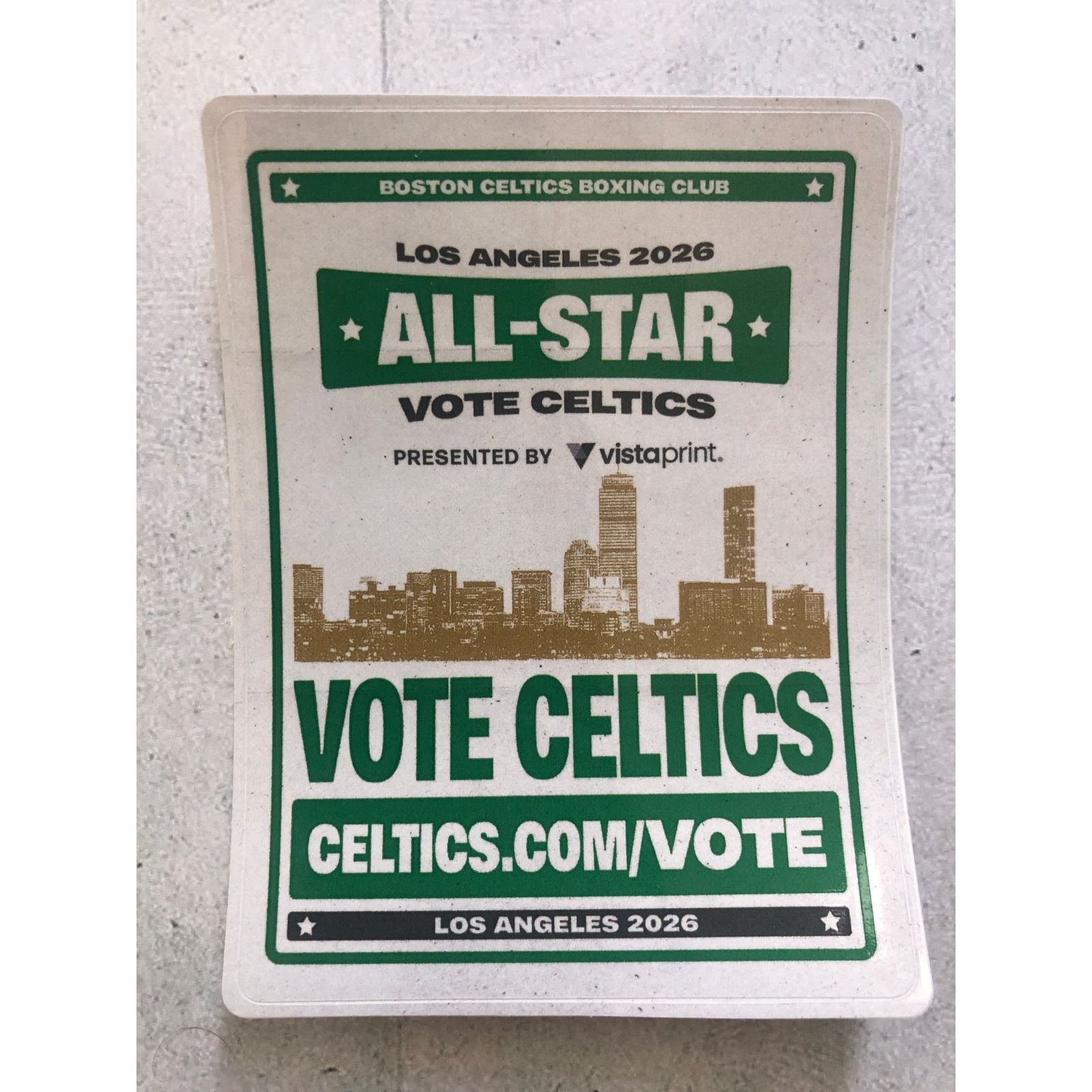 NBA Boston Celtics All-Star 2026 Vote Poster & Sticker Bundle Size ONE SIZE - 6 Thumbnail
