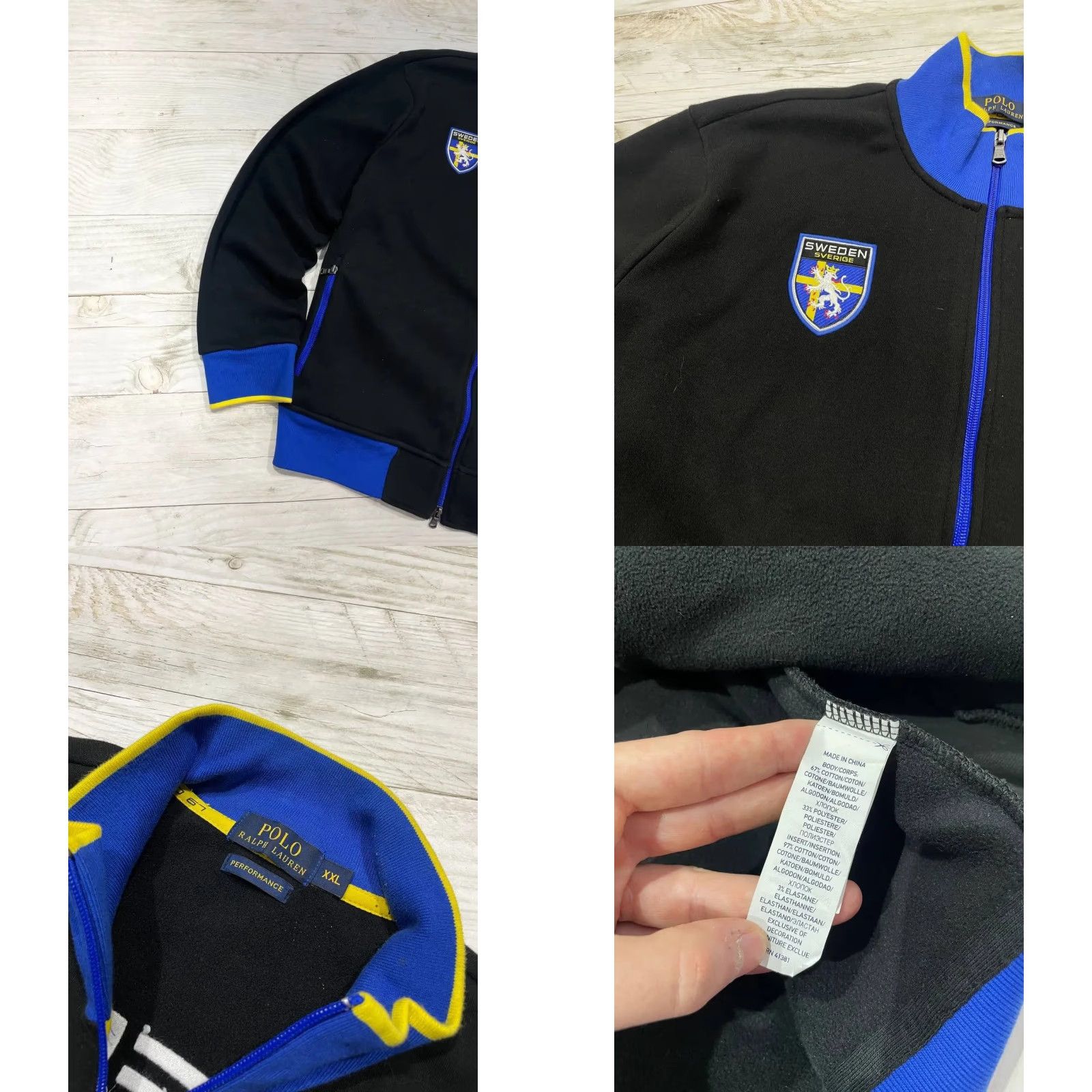 Polo Ralph Lauren Polo Ralph Lauren Sweden Full Zip Sweatshirt Jacket Big Pony Men Size 2XL Black Size US XXL / EU 58 / 5 - 8 Thumbnail