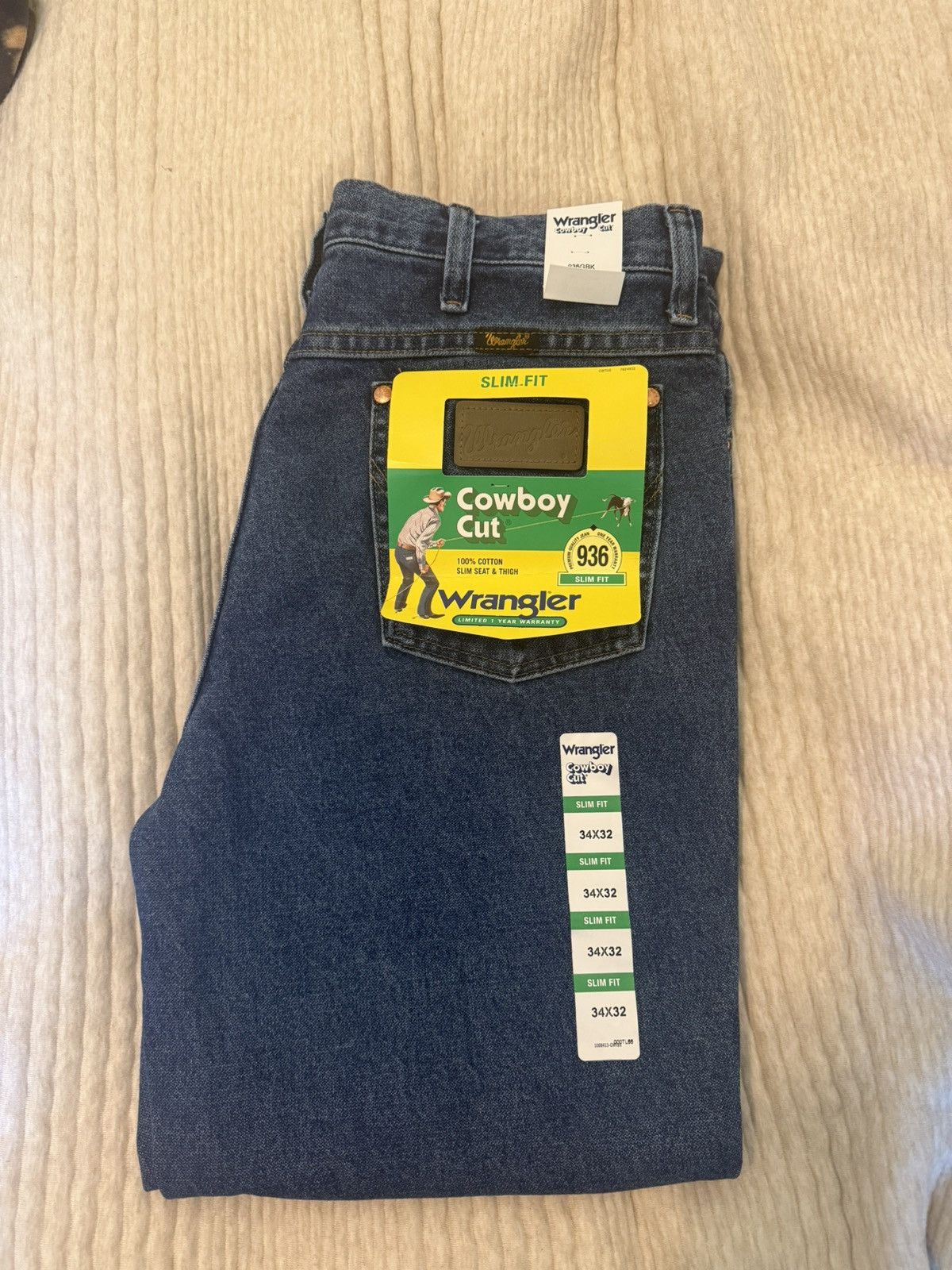 Wrangler Wrangler Cowboy Cut Jeans - Slim - 34x32 Size US 34 / EU 50 - 1 Thumbnail